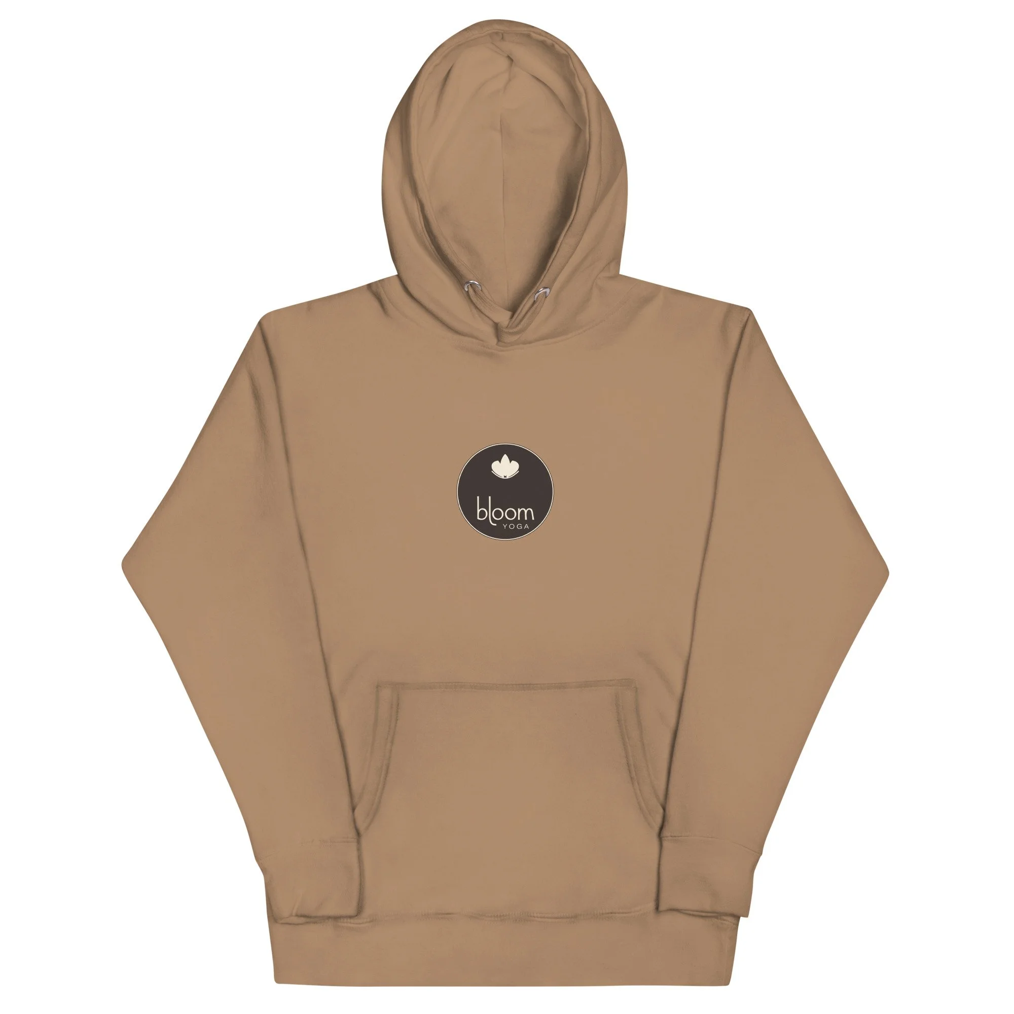 Bloom Premium Hoodie in latte, front view