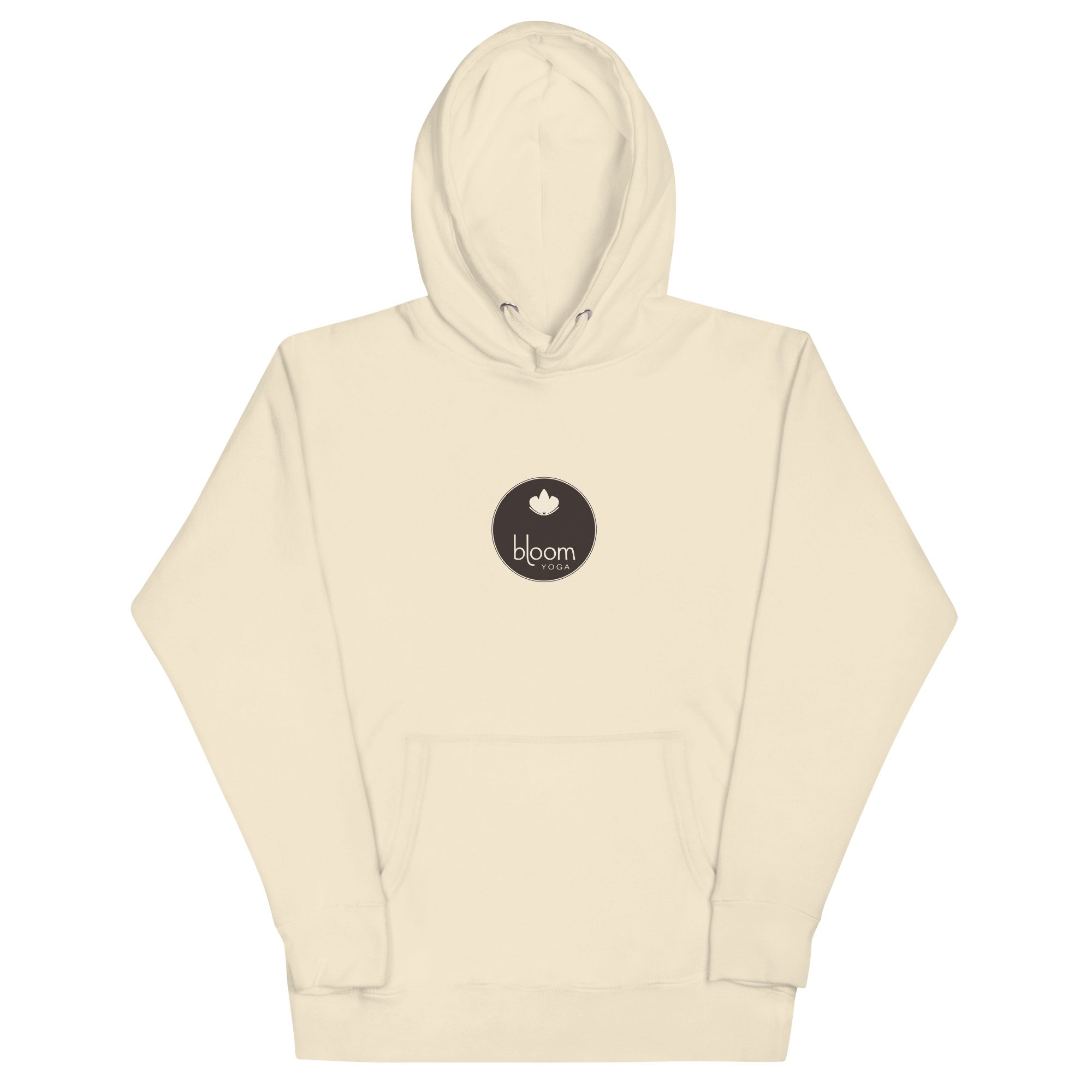 Bloom Premium Hoodie in bone, front view