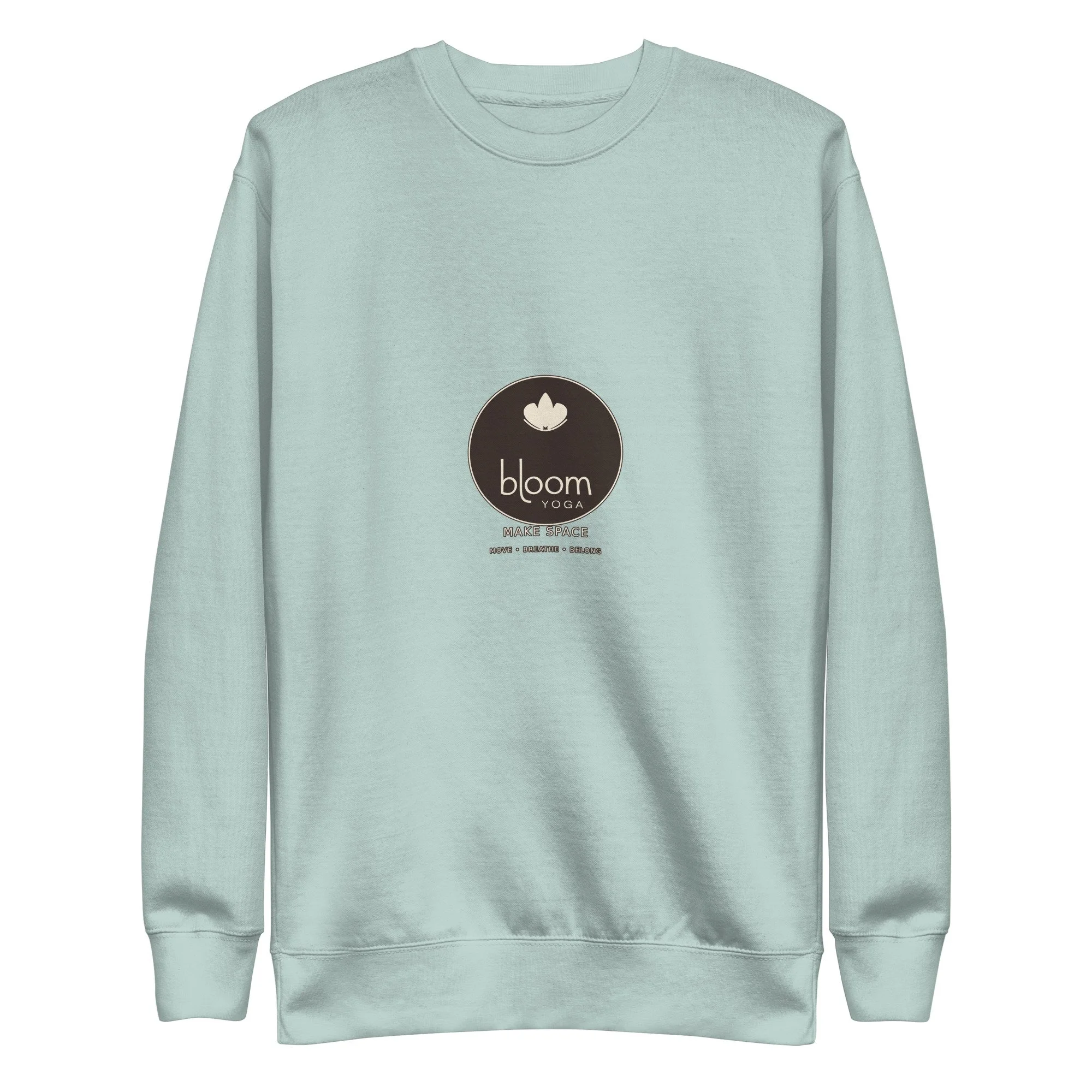 Bloom Premium Crewneck Sweatshirt in agave, front view
