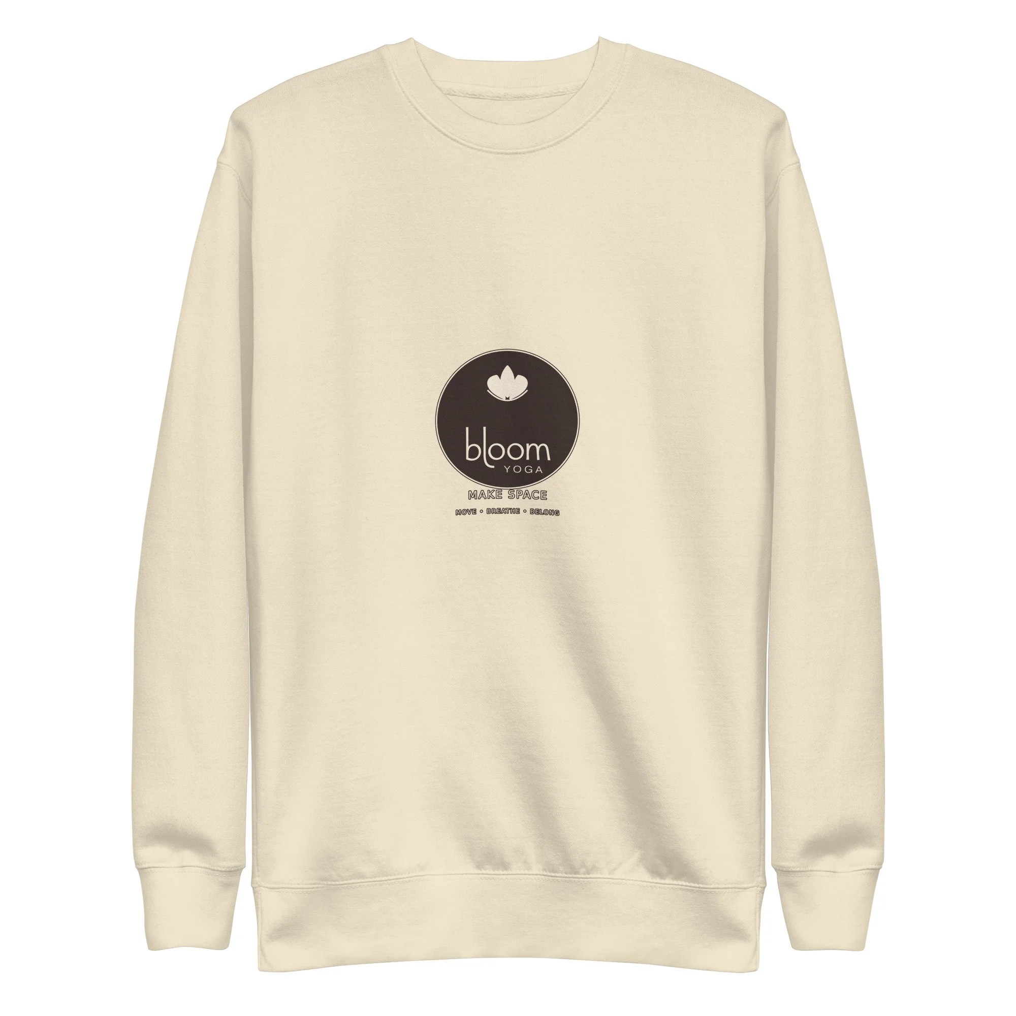 Bloom Premium Crewneck Sweatshirt in bone, front view