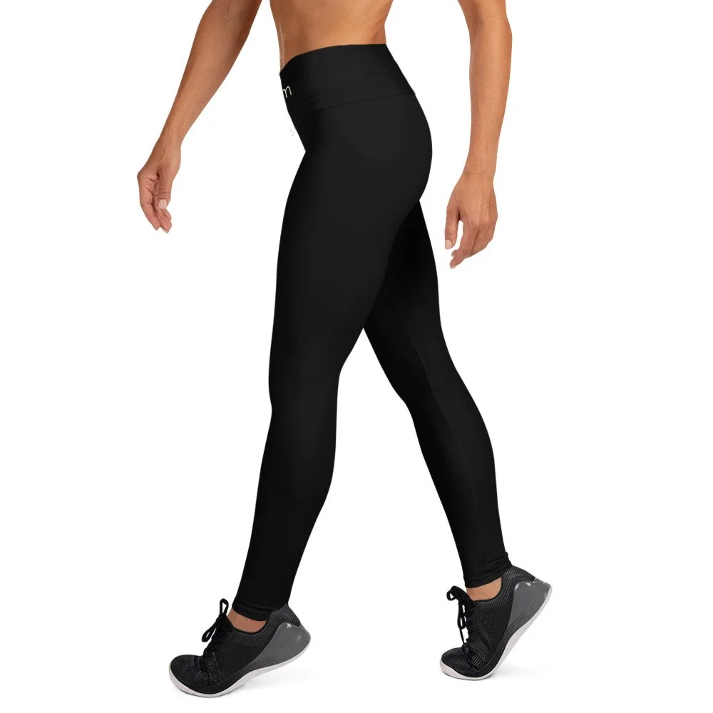 Black Bloom Practice Leggings, left view