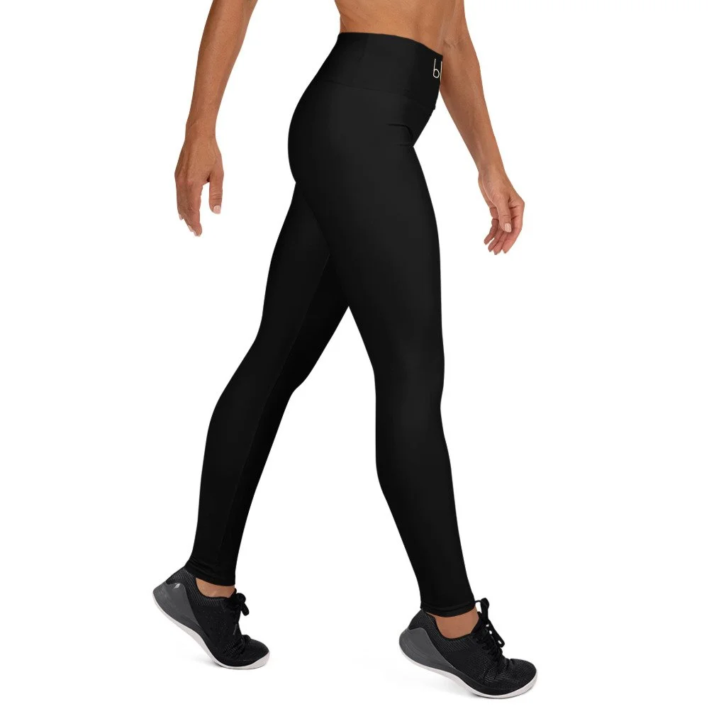 Black Bloom Practice Leggings, right view
