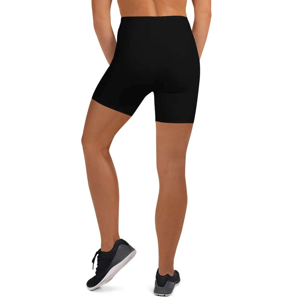 Black Bloom Practice Shorts, back view