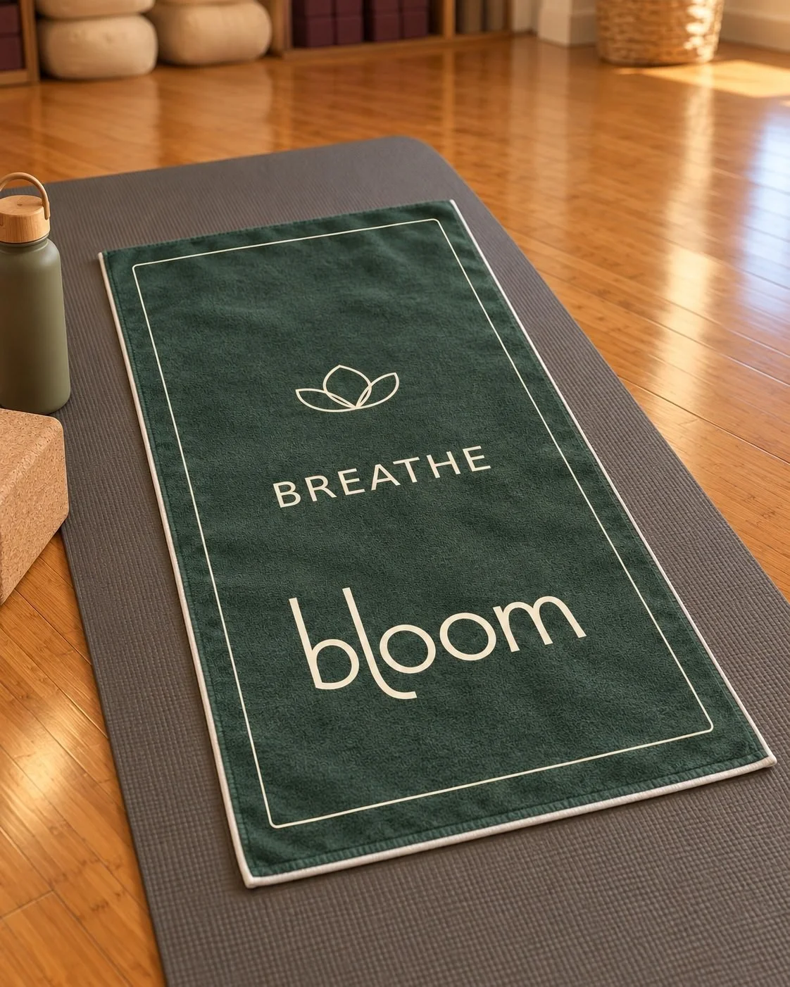Bloom Practice Hand Towel, lifestyle photograph