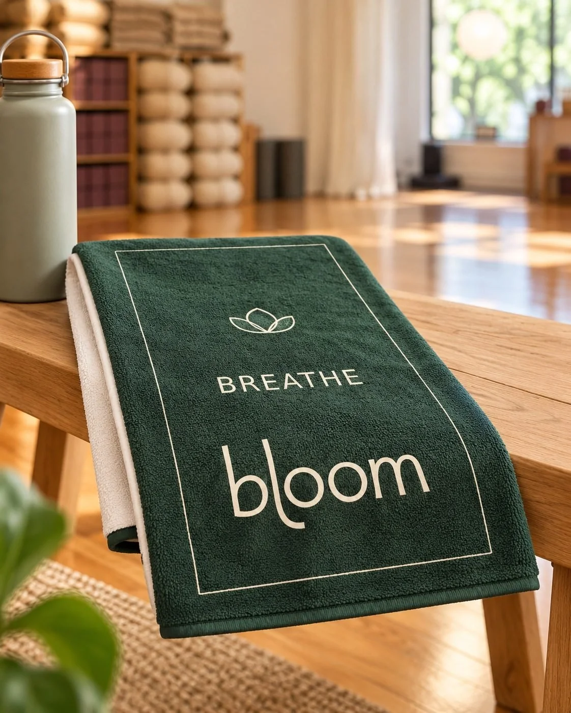 Bloom Practice Hand Towel, lifestyle photograph