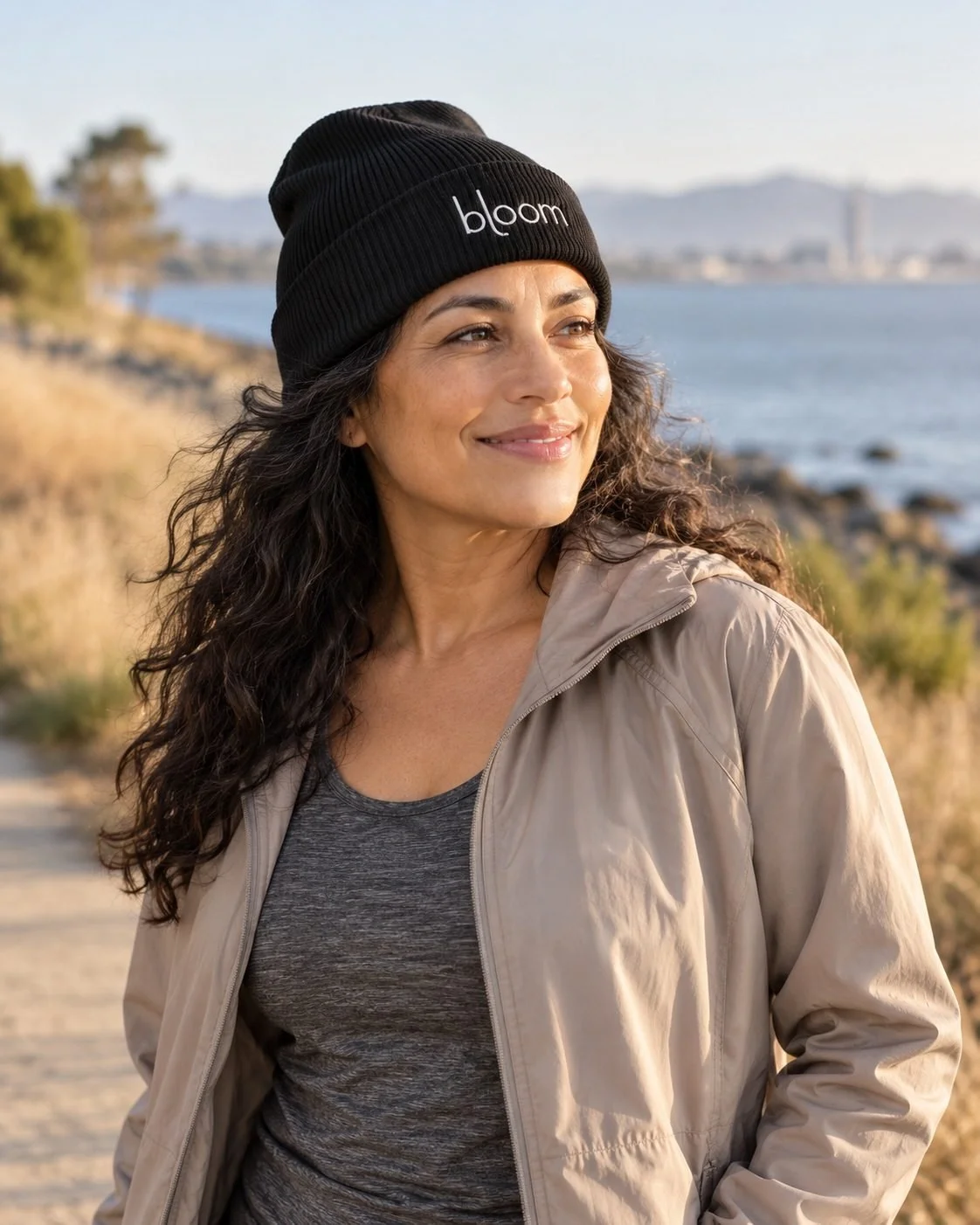 Bloom Organic Ribbed Beanie, product image