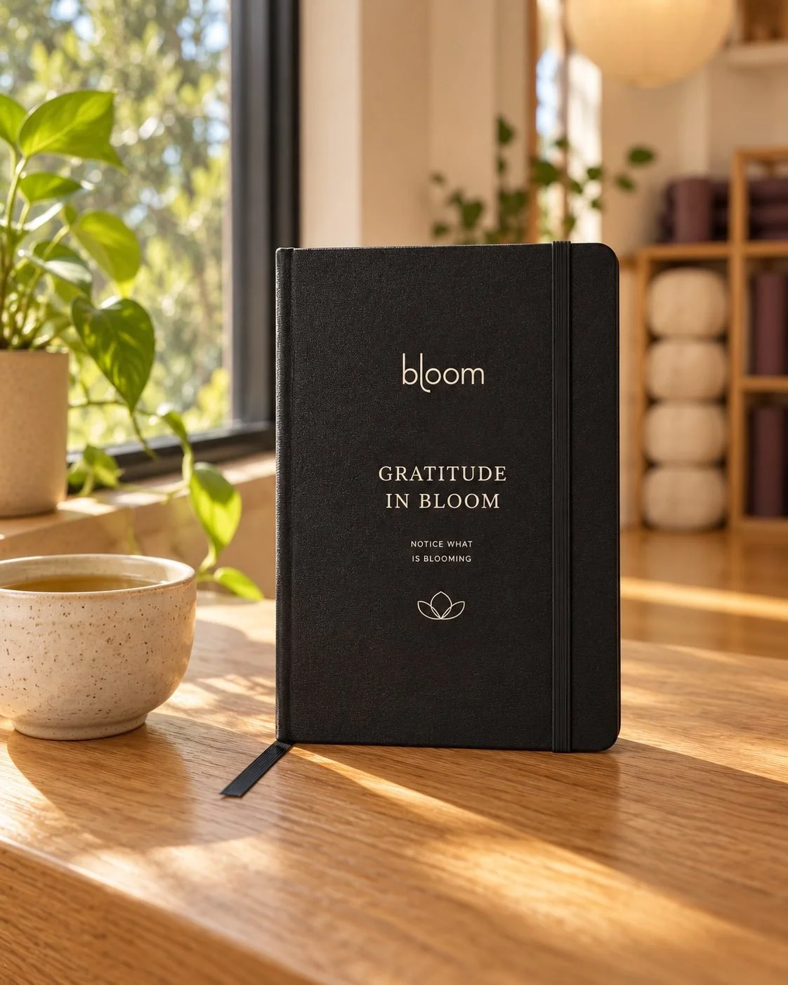 Gratitude in Bloom Journal, lifestyle photograph