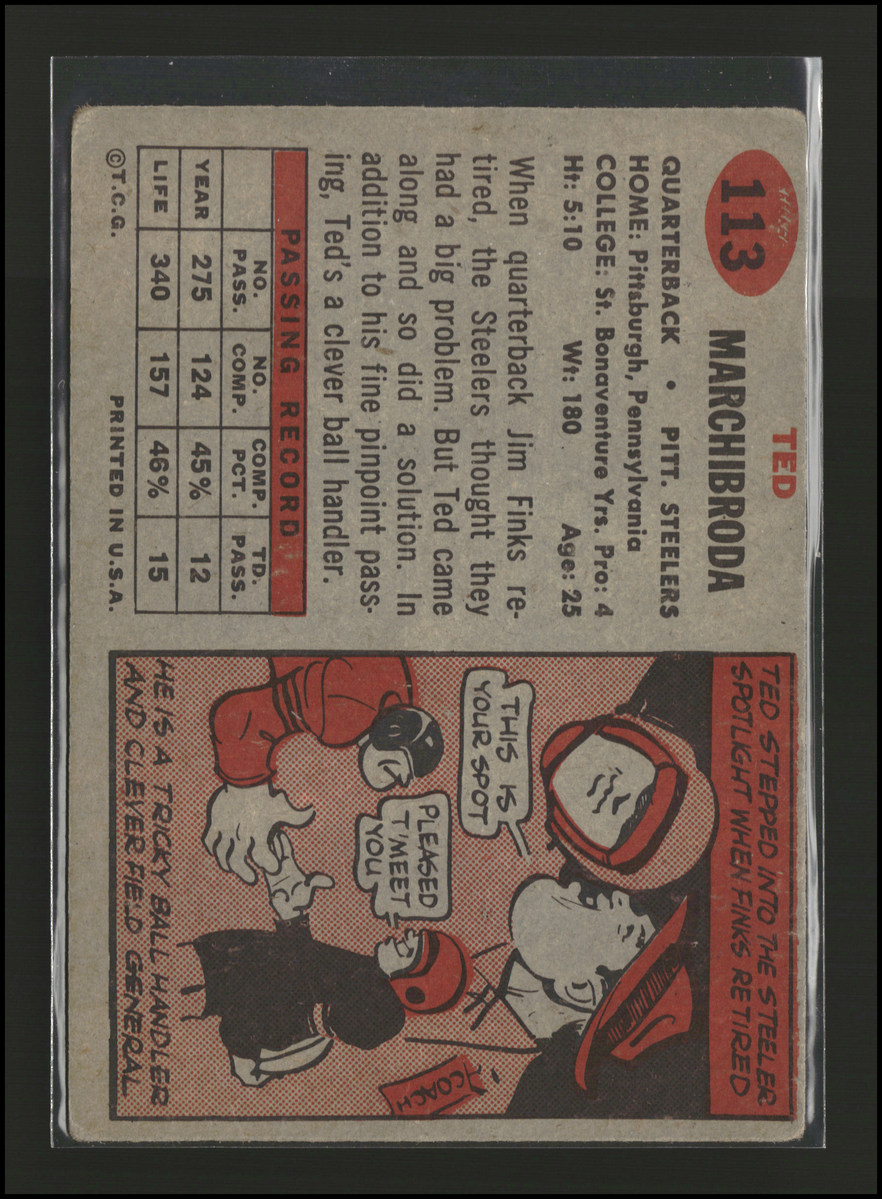 Ted Marchibroda - Topps