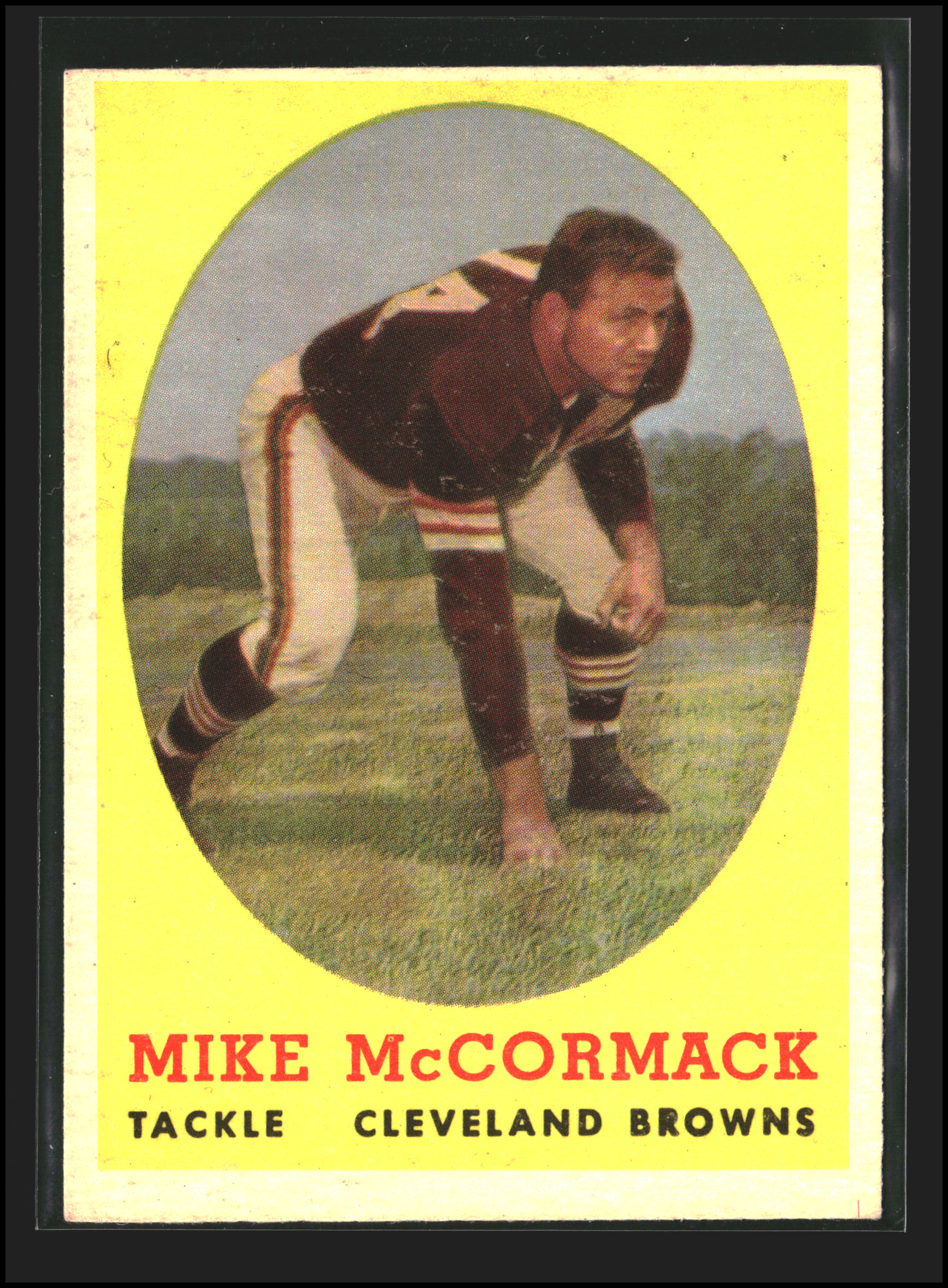 Mike McCormack #59 | 1958 Topps | Football Cards