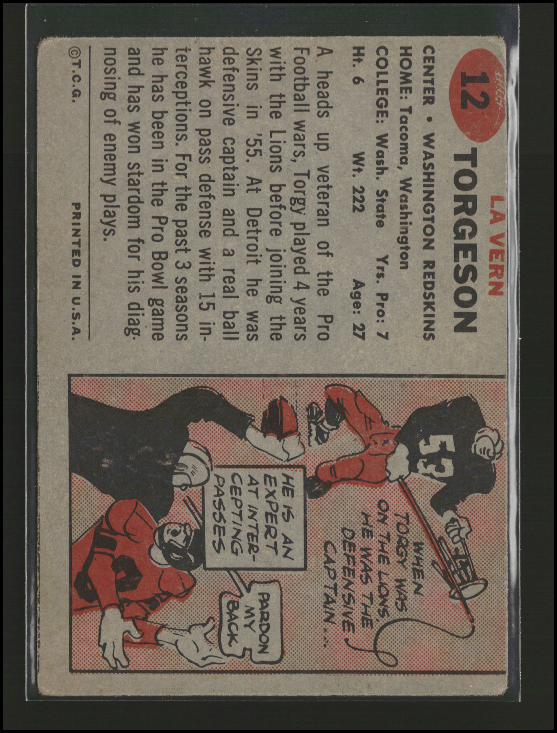 La Vern "Torgy" Torgeson - Topps