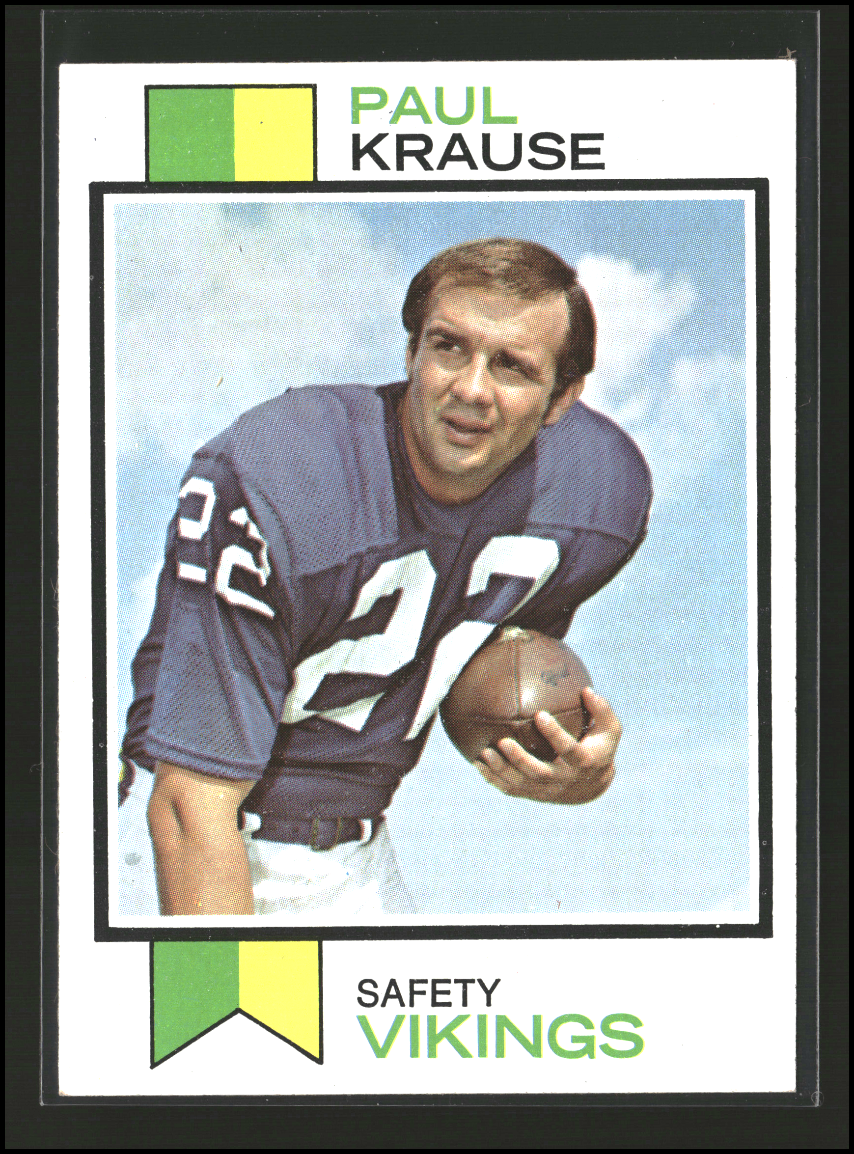 Paul Krause #380 | 1973 Topps | Football Cards
