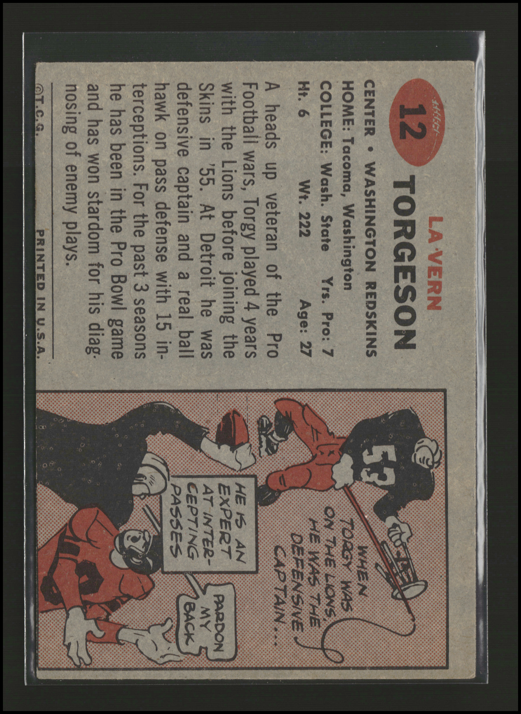 La Vern "Torgy" Torgeson - Topps