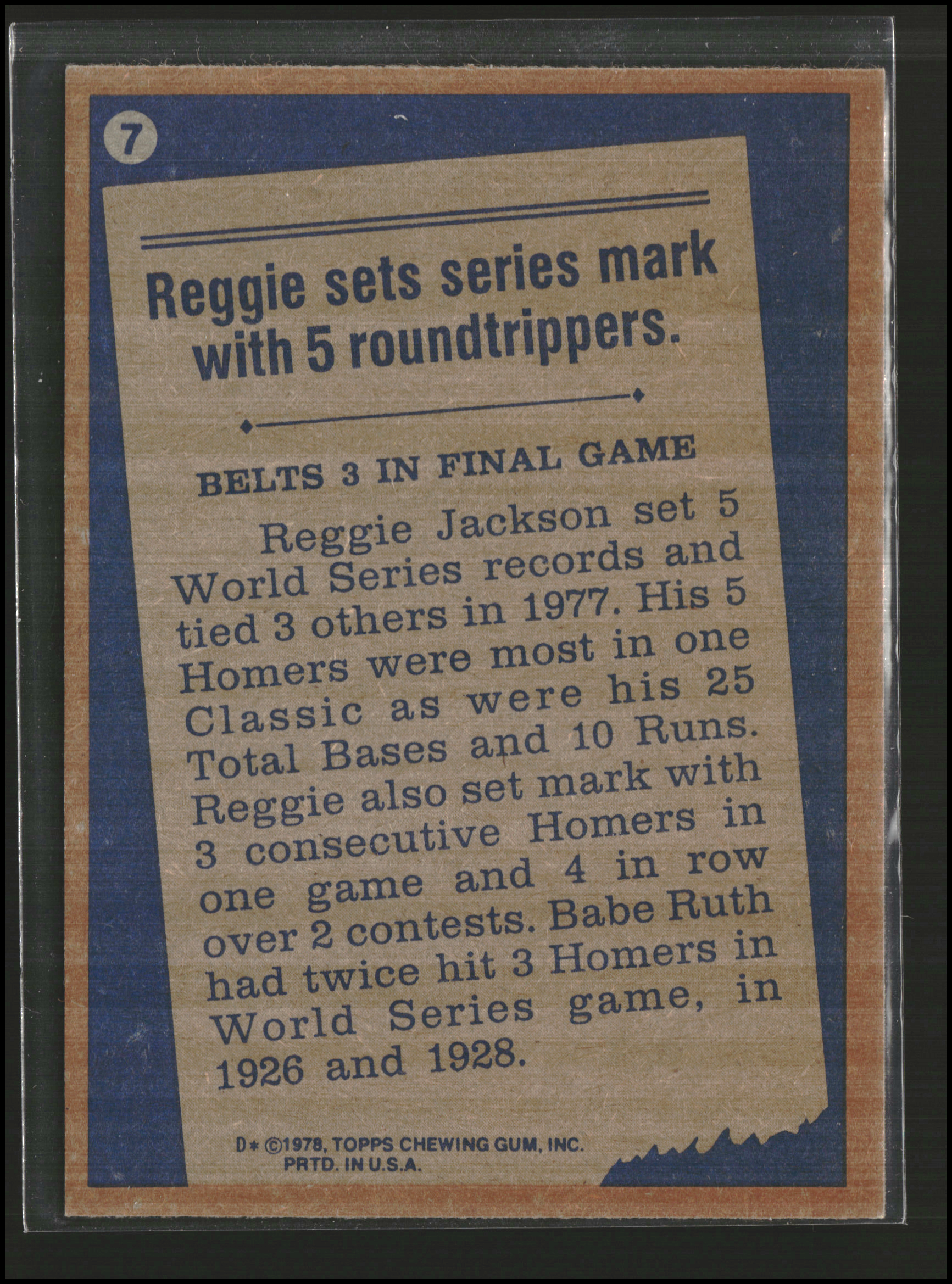 Reggie Jackson #7 | 1978 Topps | Baseball Cards