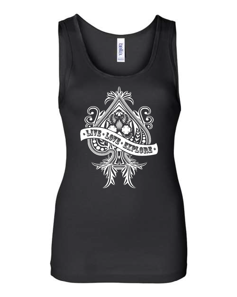 WONDERLAND BOHO Tank - WHITE Ink Logo