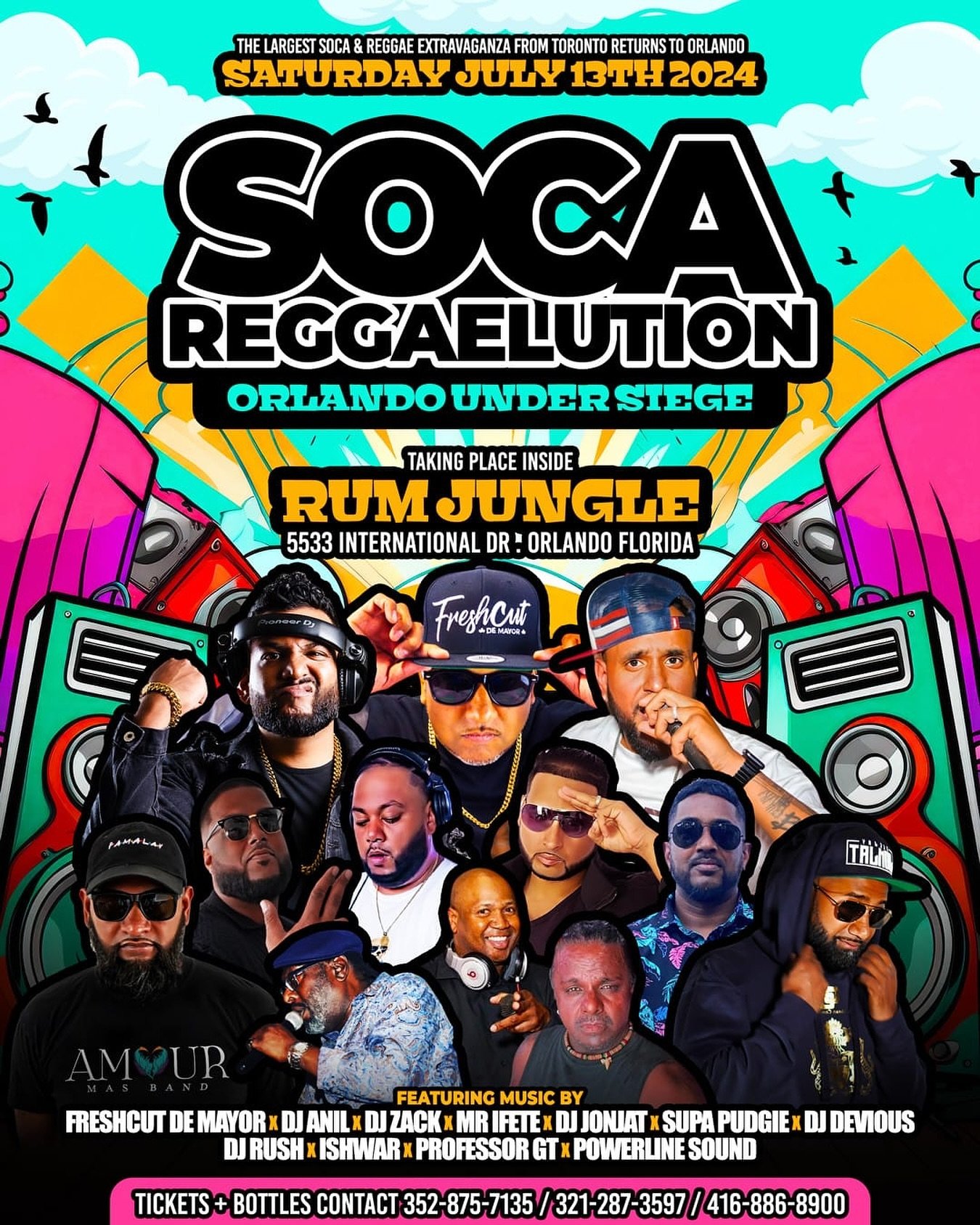 ⚠️⚠️⚠️This Saturday 🤯

🛣️ALL ROADS LEAD TO 🛣️
@rumjungleorlando 

✊🏼WE DOING THIS ONE FOR THE CULTURE! FOR ALL MY SOCA &amp; REGGAE LOVERS! THIS ONE IS FOR YOU! 

🎟️$20 TICKETS AVAILABLE VIA EVENTBRITE (MORE AT THE DOOR) 
https://socareggaelutio