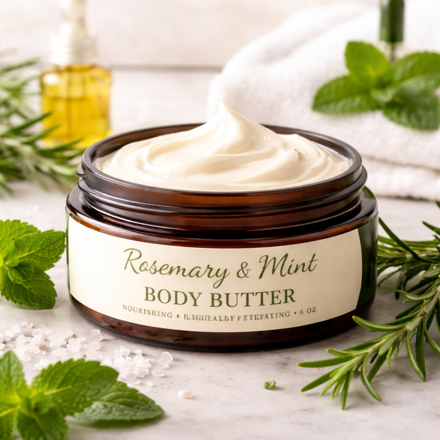 Whipped Rosemary & Mint Body Butter