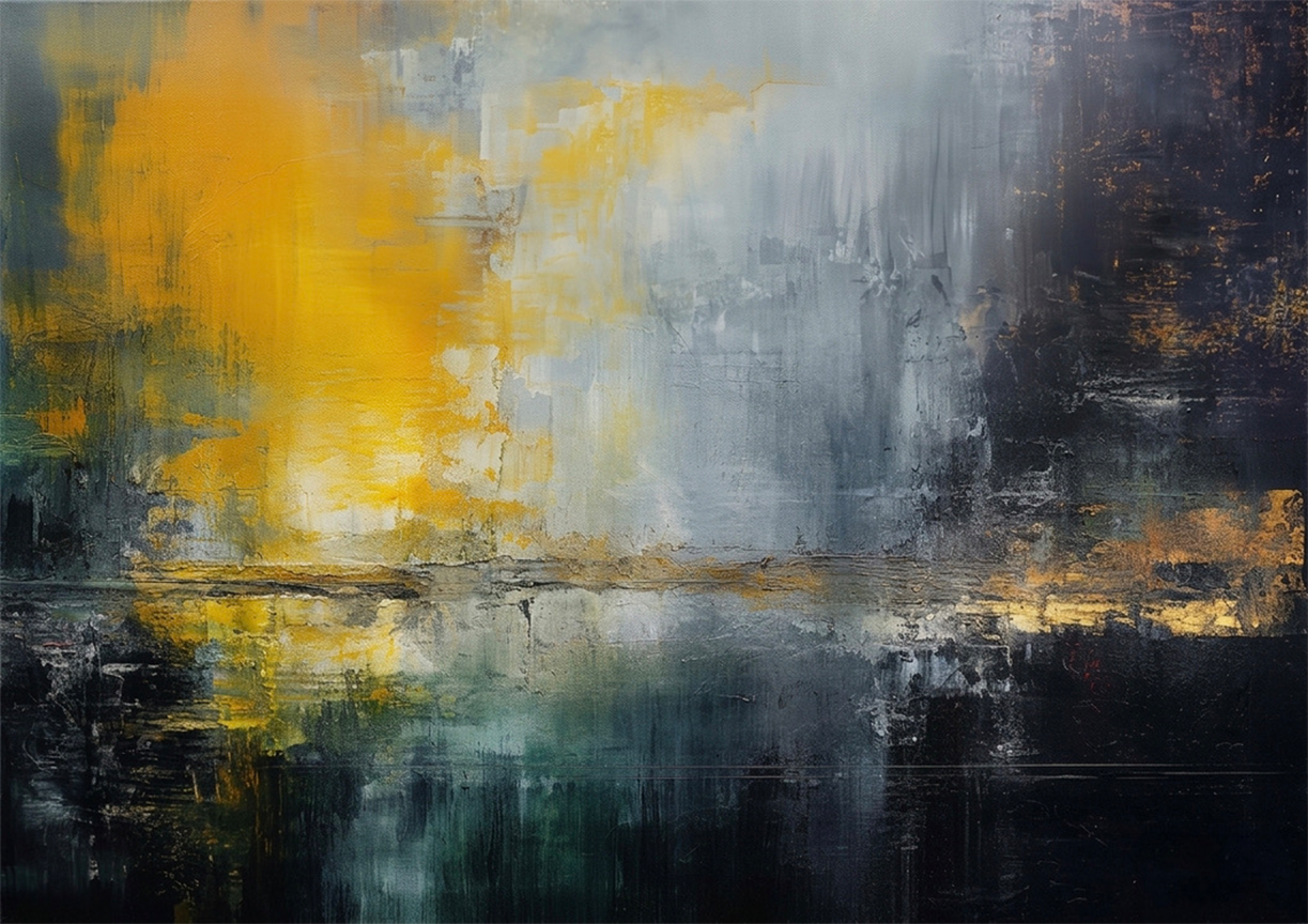 Blandteknik (olja, akryl, pigment), ca 50x70 cm, 5200 kr, kan göras i valfri storlek