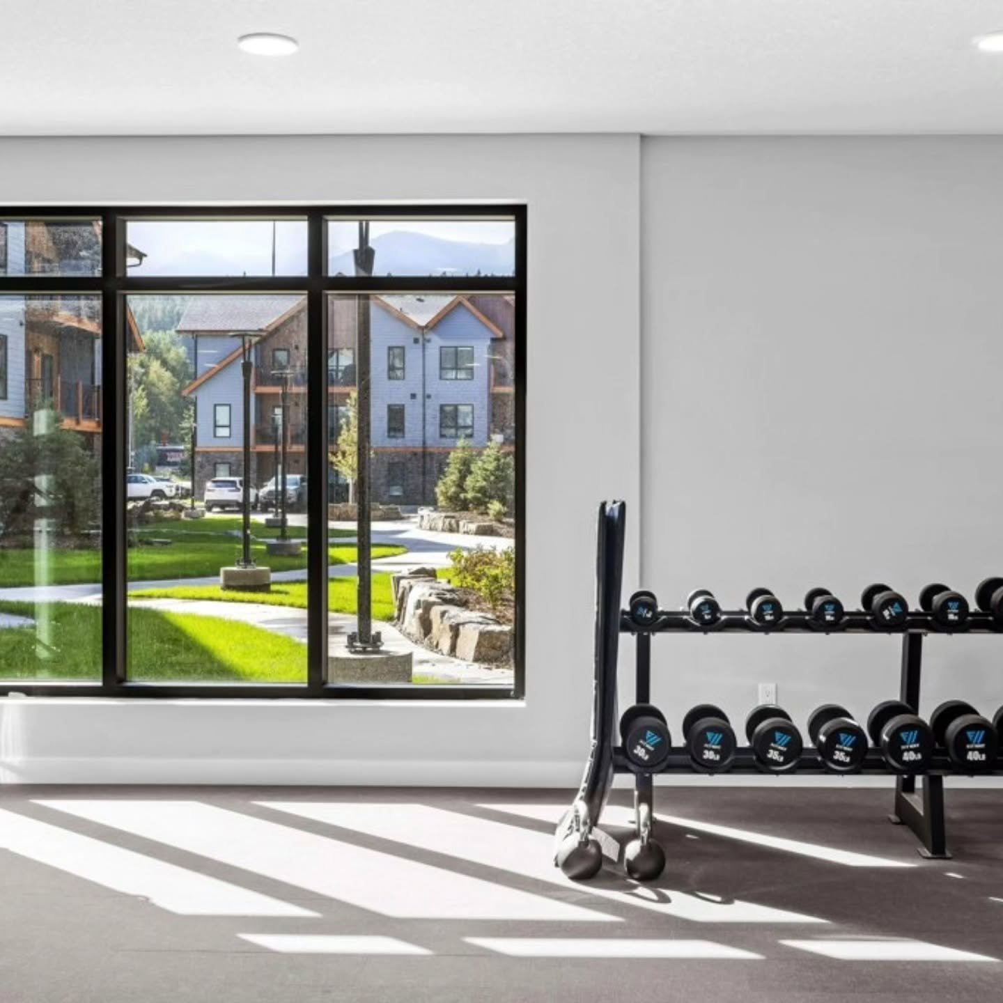 Stay active during your getaway! 💪 Our Sparrowhawk unit includes access to a fully equipped gym, so you can keep up with your fitness routine. 

#WestNest #canmorekananaskis #explorecanmore #travelalberta #deadmansflats