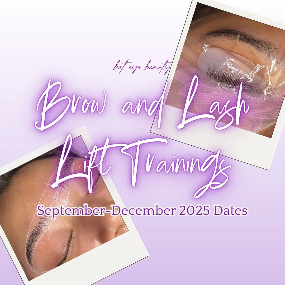 New class dates for my brow and lash lift trainings!🫶🏻 DM me to enroll and for any questions!💜