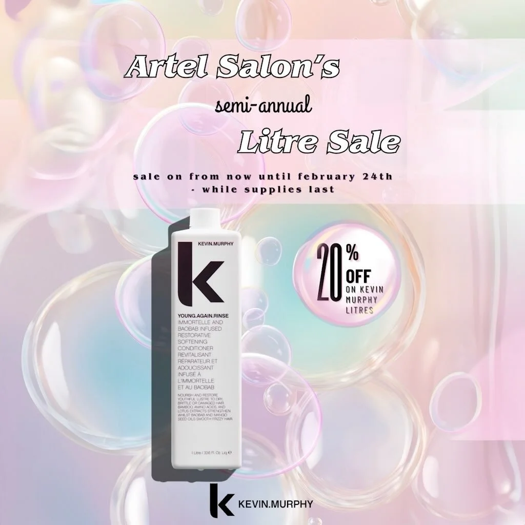 It&rsquo;s time for our Semi-Annual Litre Sale 🎉
The perfect moment to restock your haircare staples and invest in healthy, great-looking hair.
Enjoy 20% off Kevin Murphy litres and 15% off Davines litres, available in-store and online.
Now through 