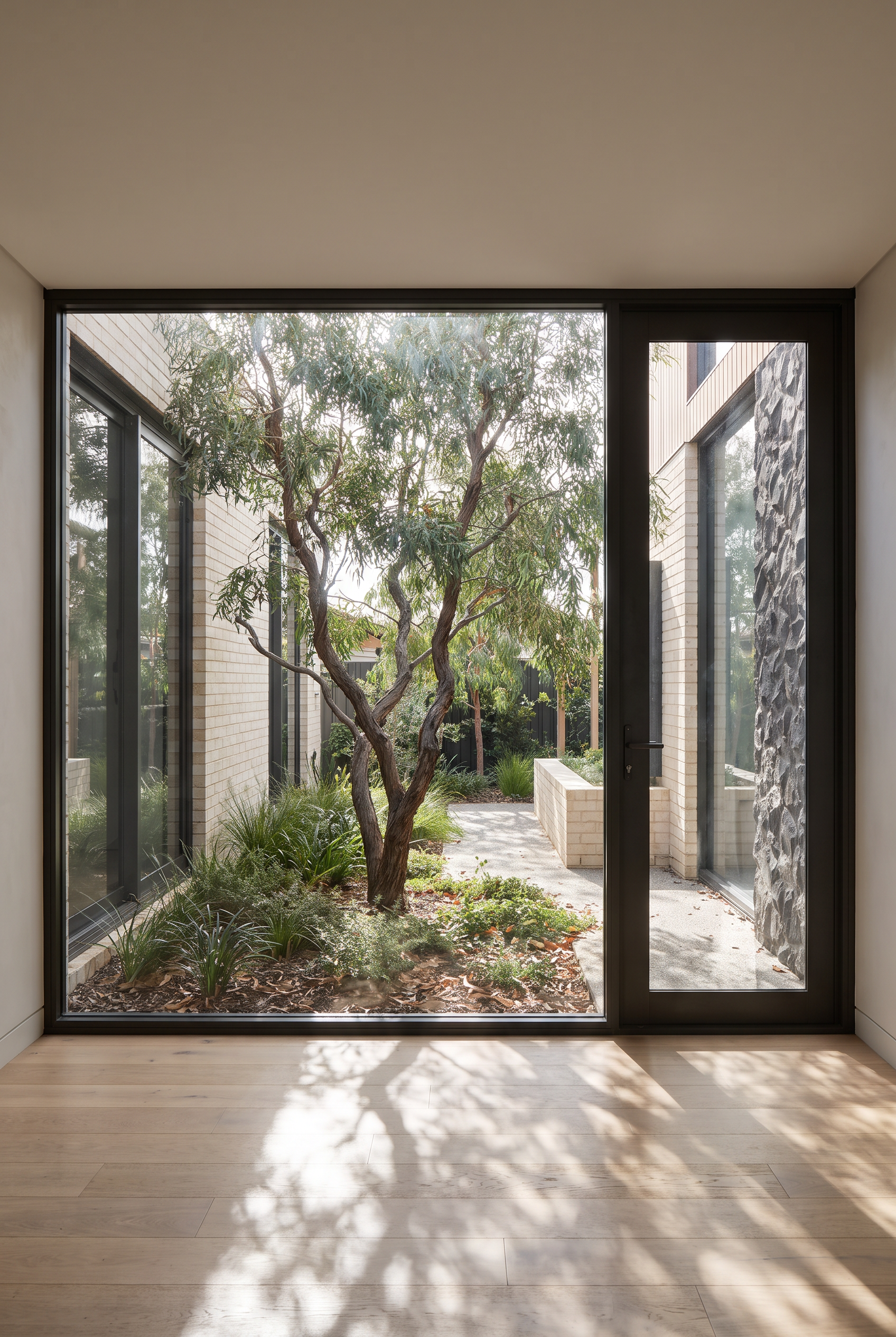 light filled, passive house design, biophilic exterior shot