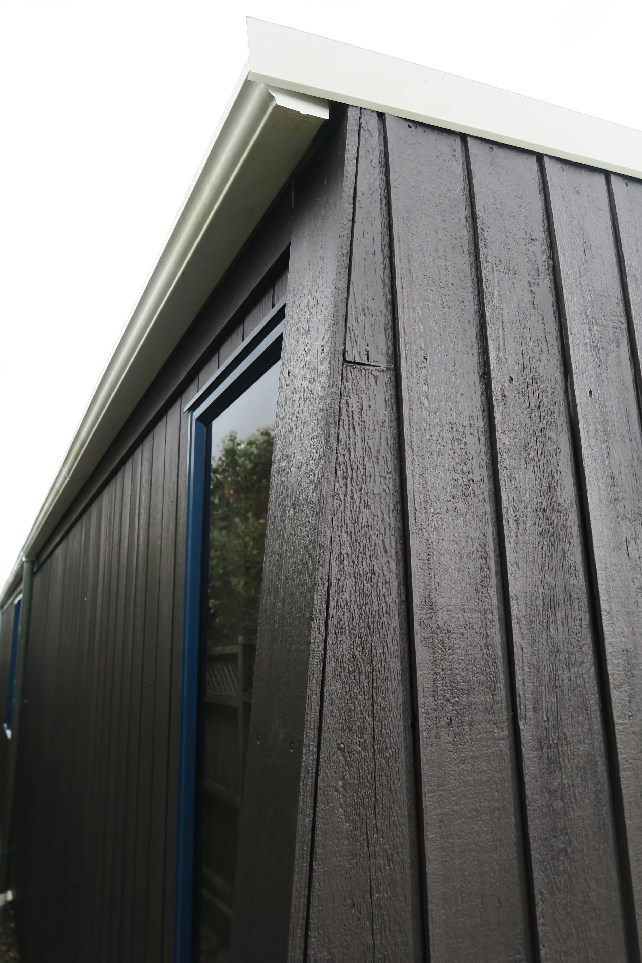 Omaha beach front, cedar oil to stain conversion