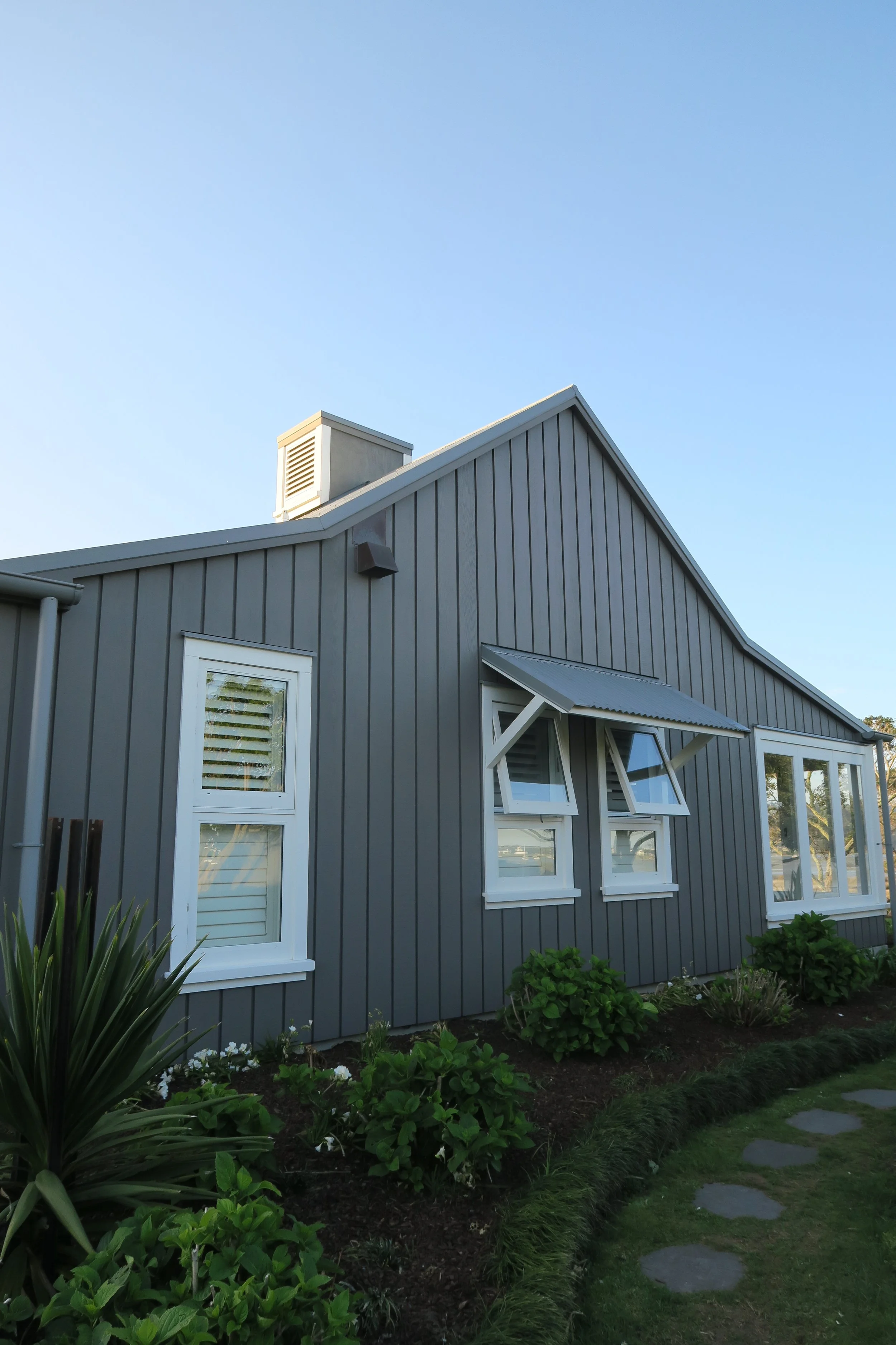 Point Wells shiplap cedar water-based stain and timber joinery