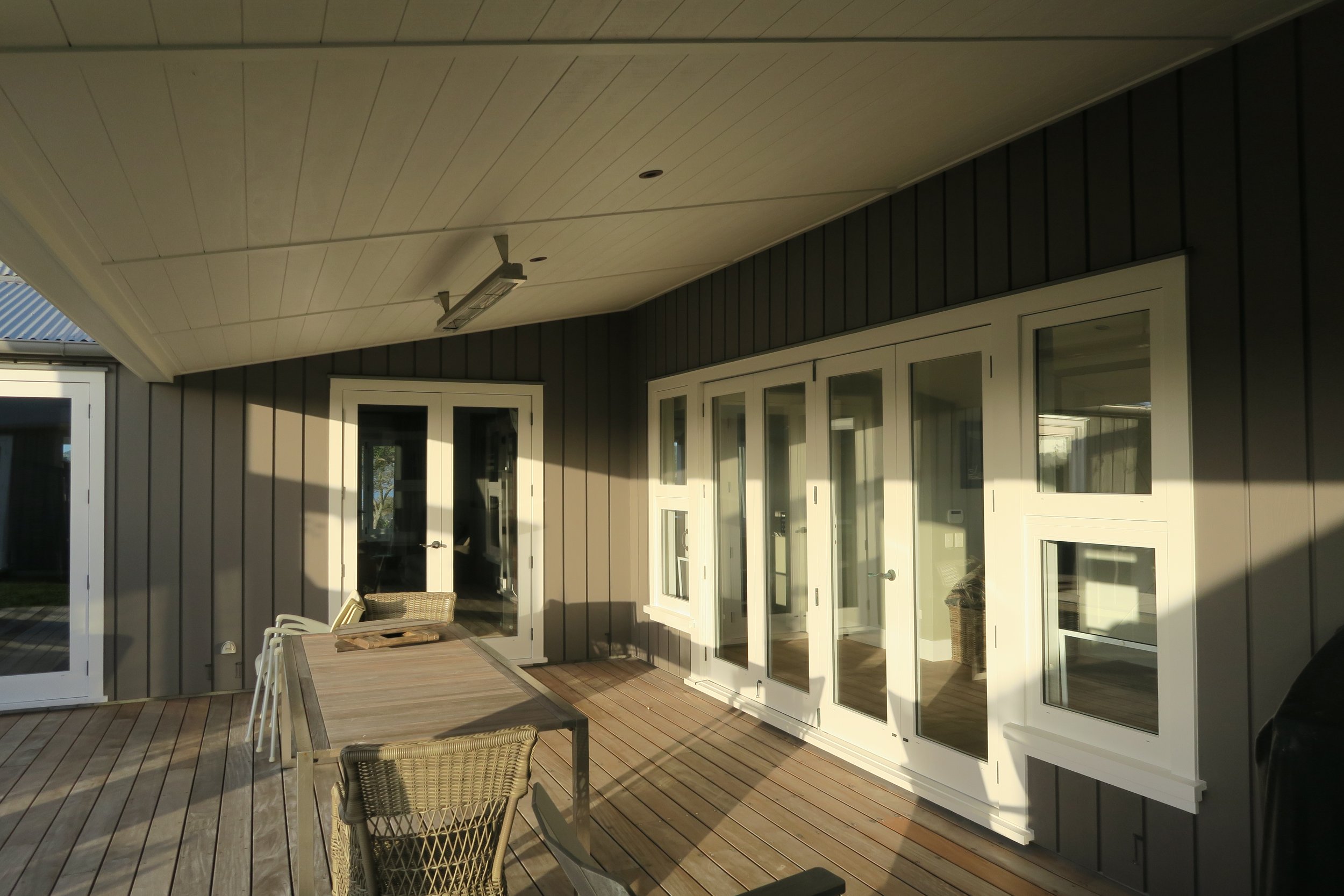 Point Wells timber joinery and water-based cedar stain