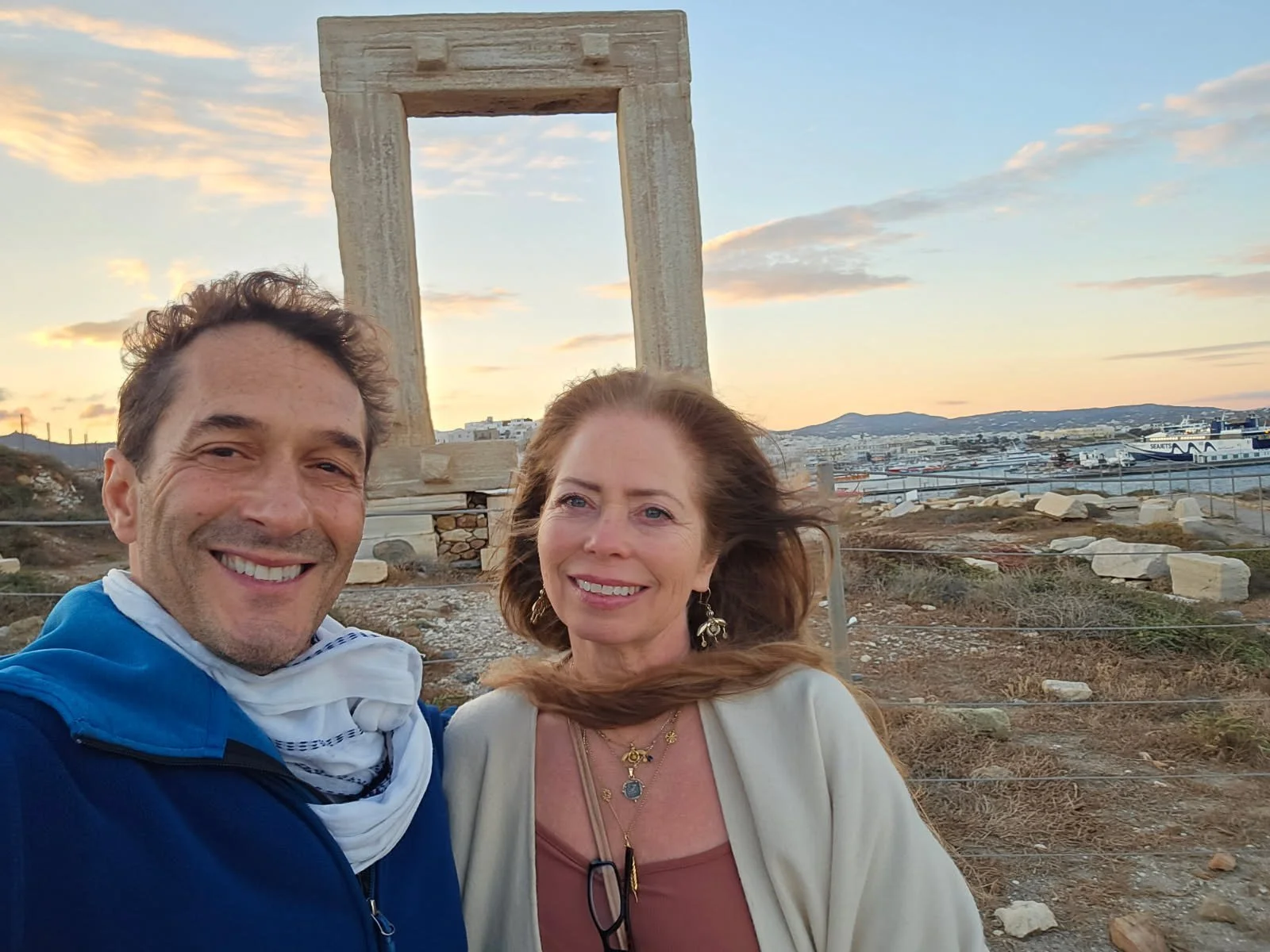 Sunrise at the Portal of Apollo, Naxos Greece