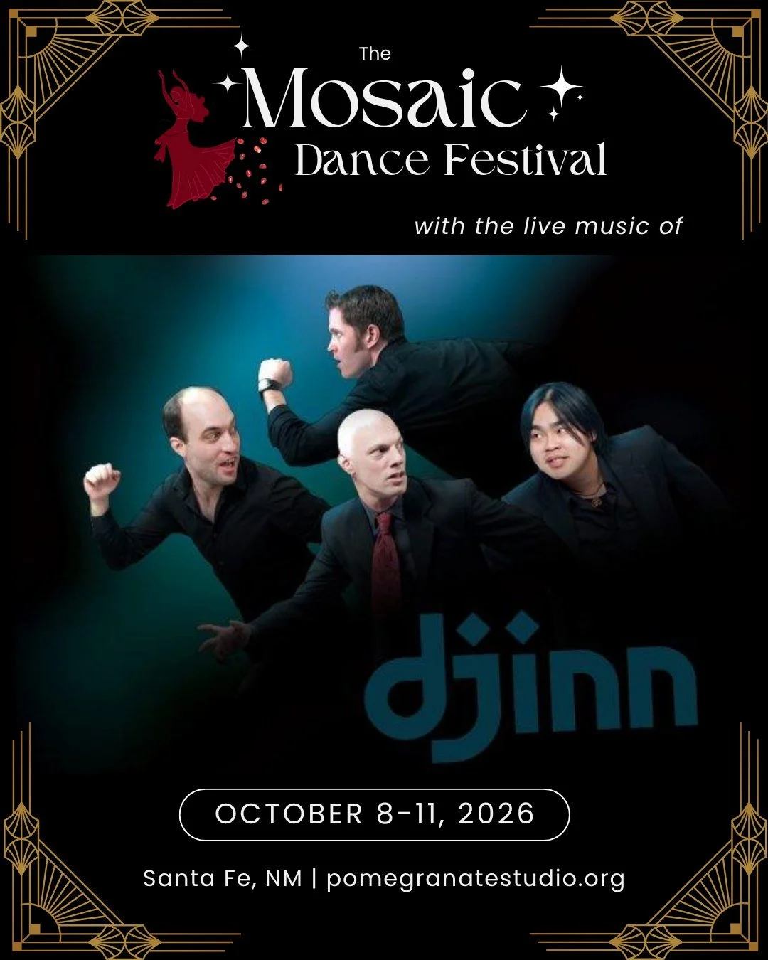 Djinn (pronounced Jin) is a boundary-blurring ensemble inspired by the supernatural beings of Arabic lore, free-willed spirits capable of both light and shadow. Featuring Carmine on the Turkish c&uuml;mb&uuml;s (joom-bush), Pete List on djembe and a 