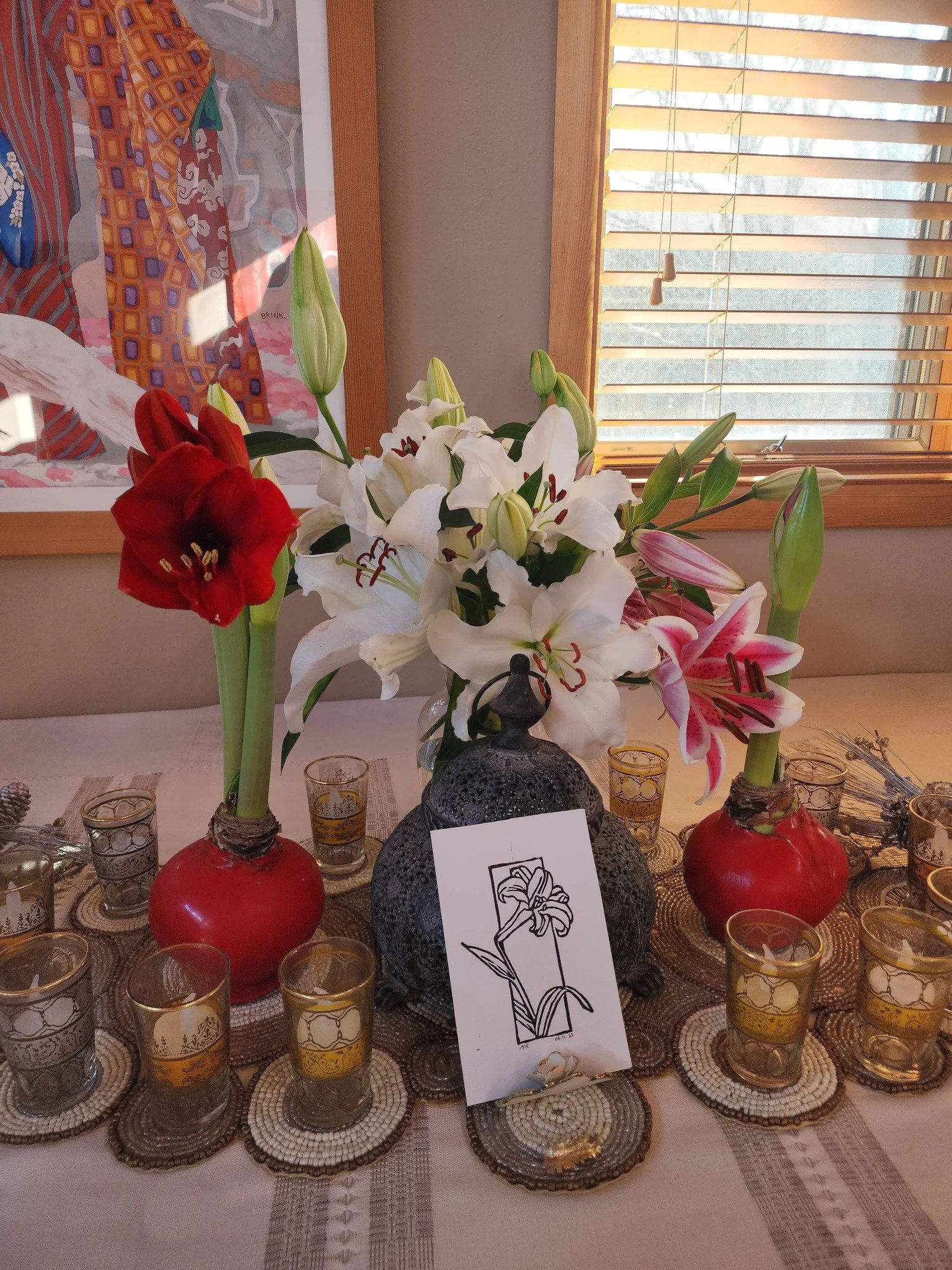 So much music, dance, a beautiful walk on Canyon Road, my son home, friends, parties, ahhhhmazing food, what a season! Merry Christmas to ALL and to all a GOOD night!