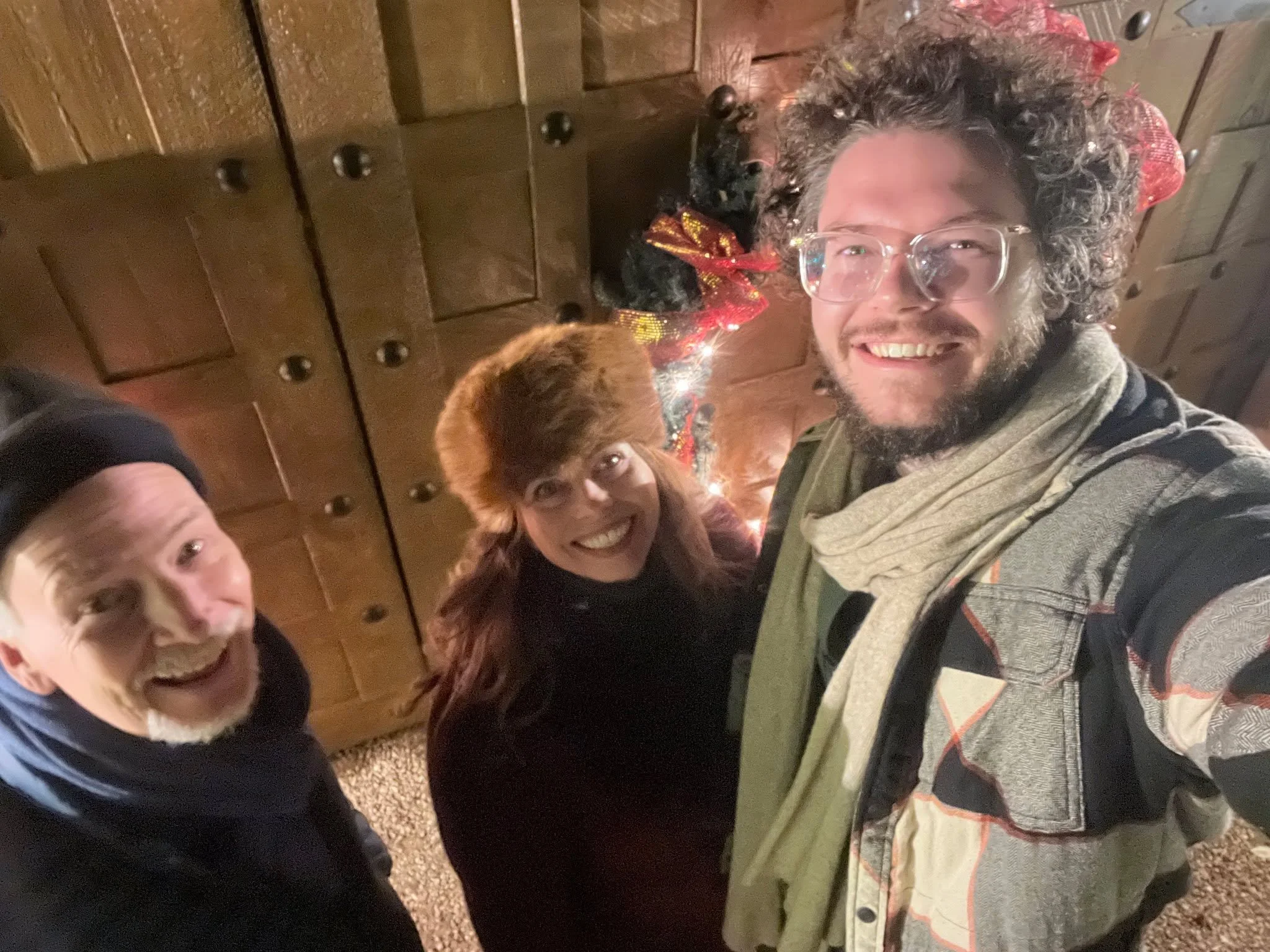 Canyon Road walk was filled with luminarios, firolitos, carollers, family and friends!