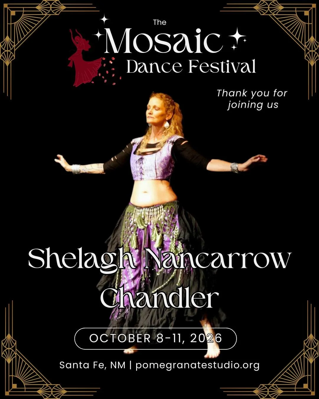 Thank You Shelagh Nancarrow Chandler for joining us in celebrating Pomegranate Studios 30th Anniversary Dance Party!! We look forward to dancing with you!

For More info on this event please visit: pomegranatestudio.org