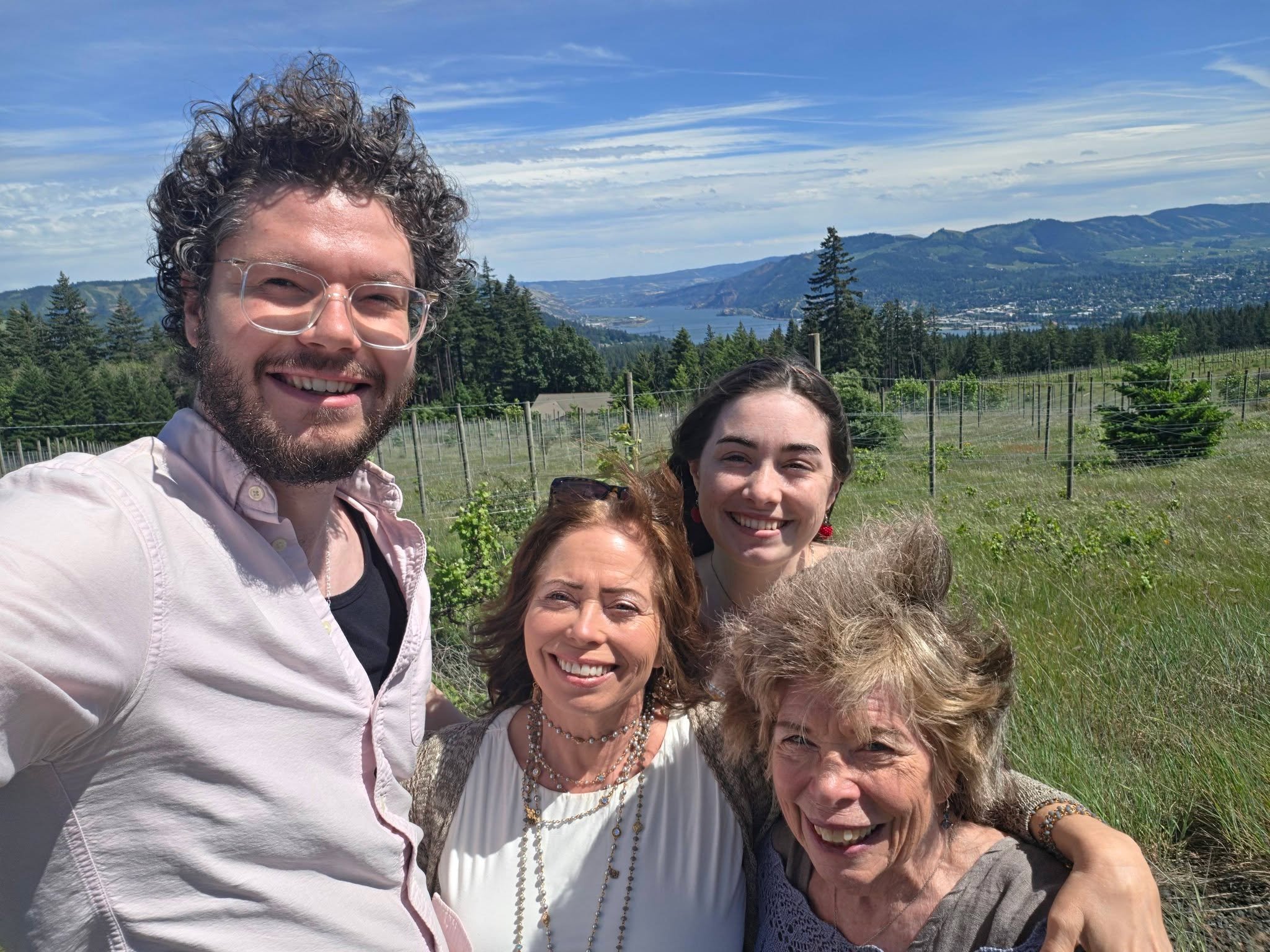 BEST Mother's Day! My mom and I went to Portland to hang out with my son, Max and his partner Kelly, as well as our dear friends Johnny Harper and Gigi Sweet. We had an amazing time in the rhododendron garden, the nearby nature preserve, up to Hood R