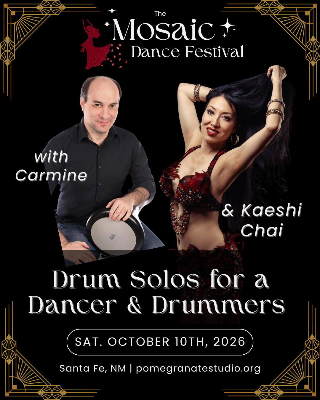 Drum Solos for a Dancer & Drummers with Carmine & Kaeshi Chai