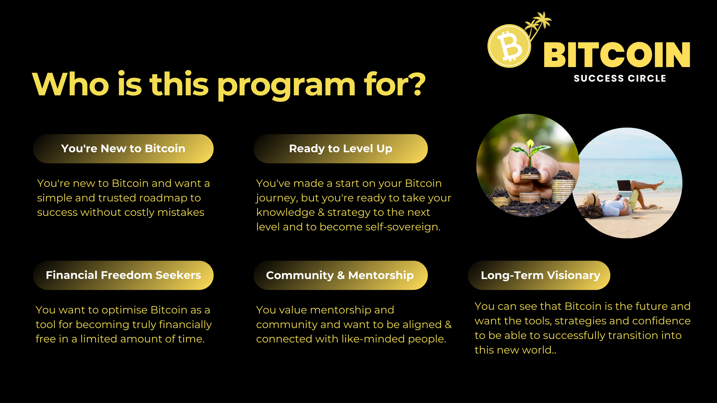 Bitcoin Success Circle — Zane Truscott | Bitcoin Education
