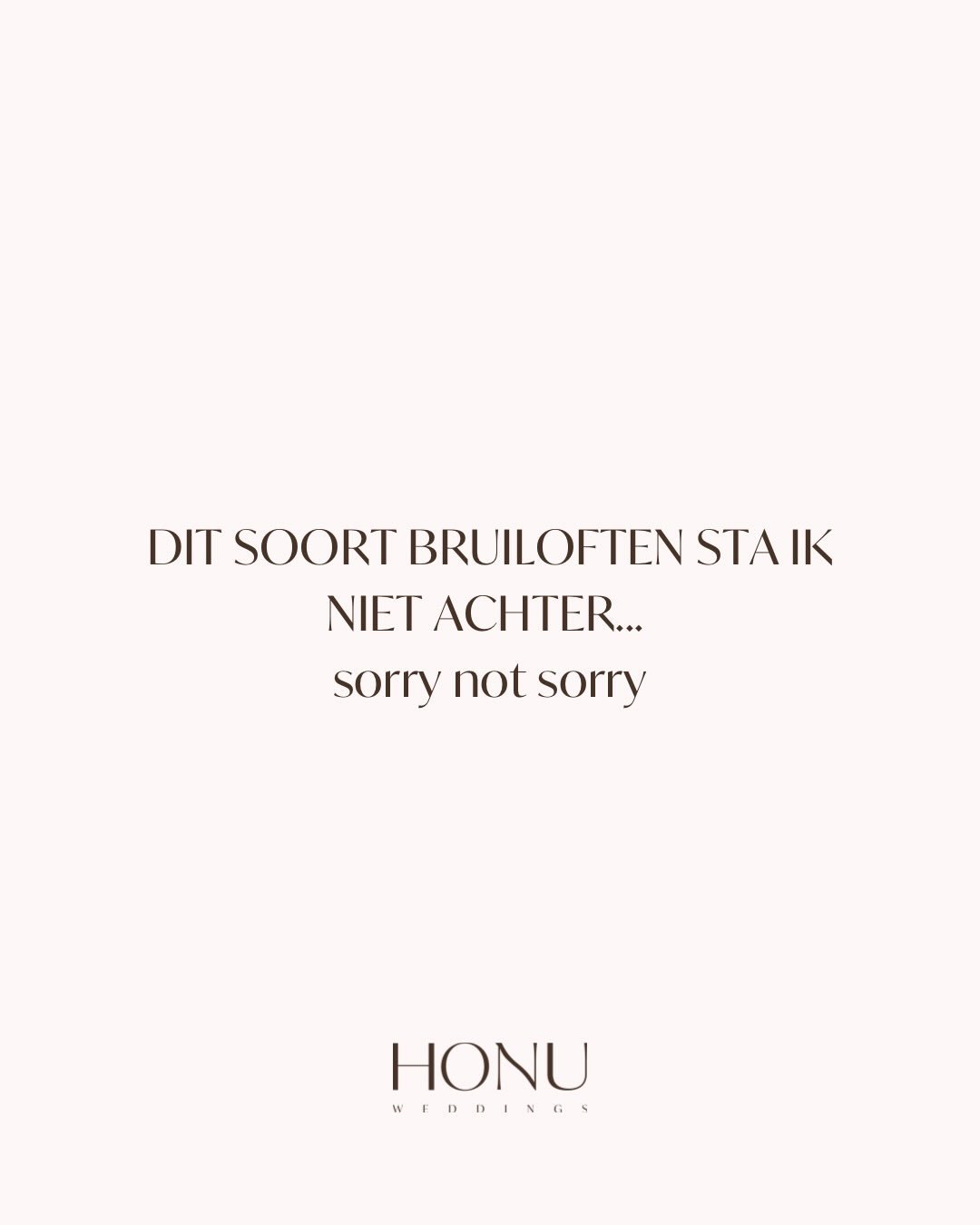 Dit soort bruiloften sta ik niet achter&hellip;
Sorry not sorry👀

Swipe naar rechts om verder te lezen.
