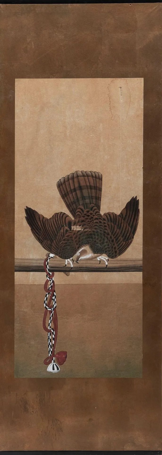 A JAPANESE MEIJI PERIOD FALCON PANEL