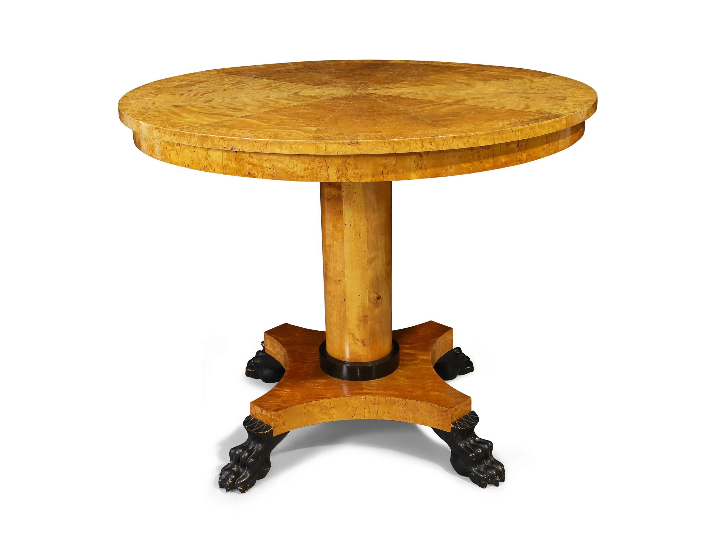 A SWEDISH MAPLE CENTRE TABLE