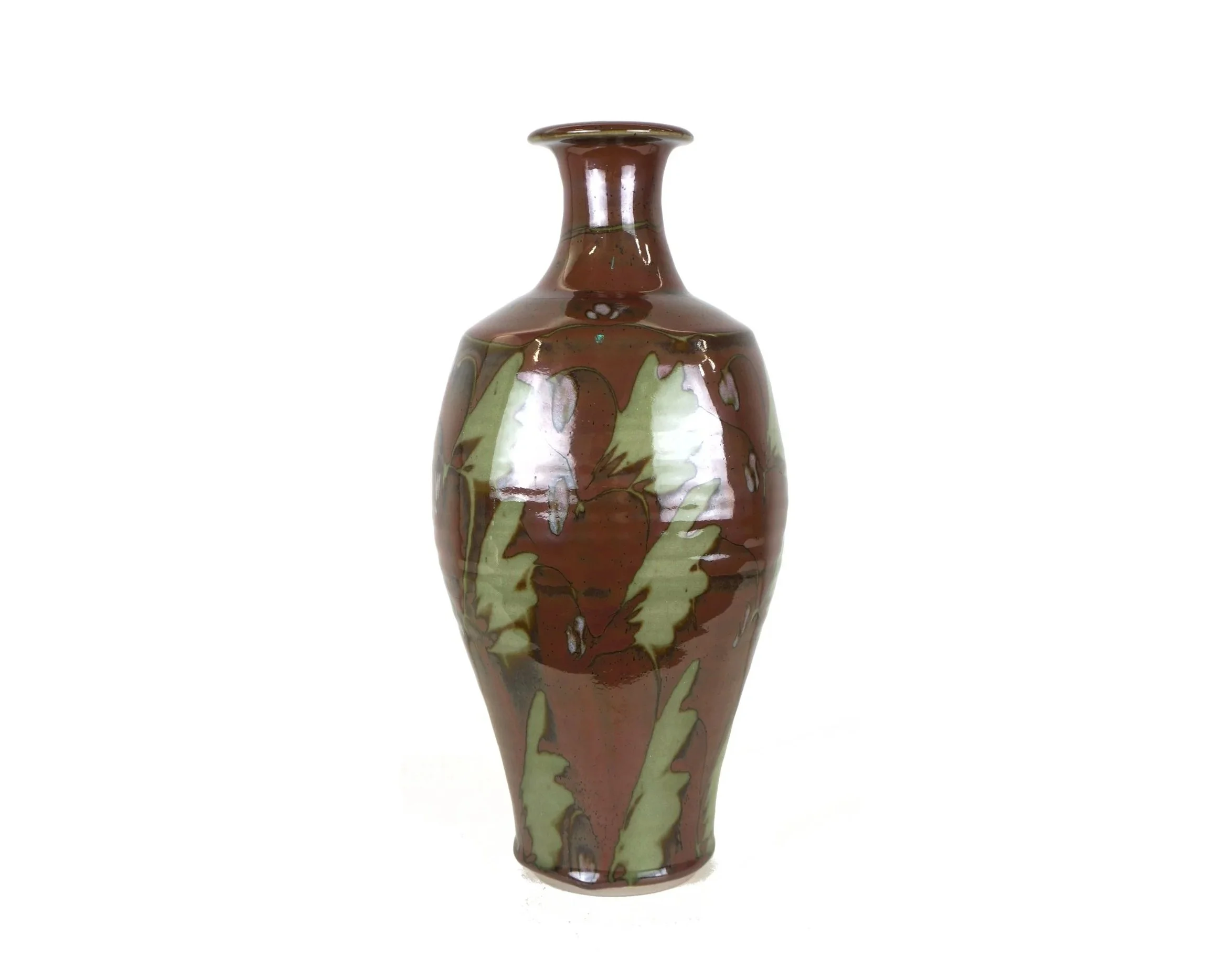 AN ART POTTERY VASE BY DAVID FRITH