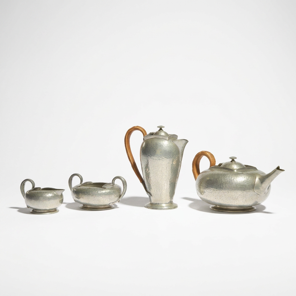 A LIBERTY & CO TUDRICWARE TEA SET