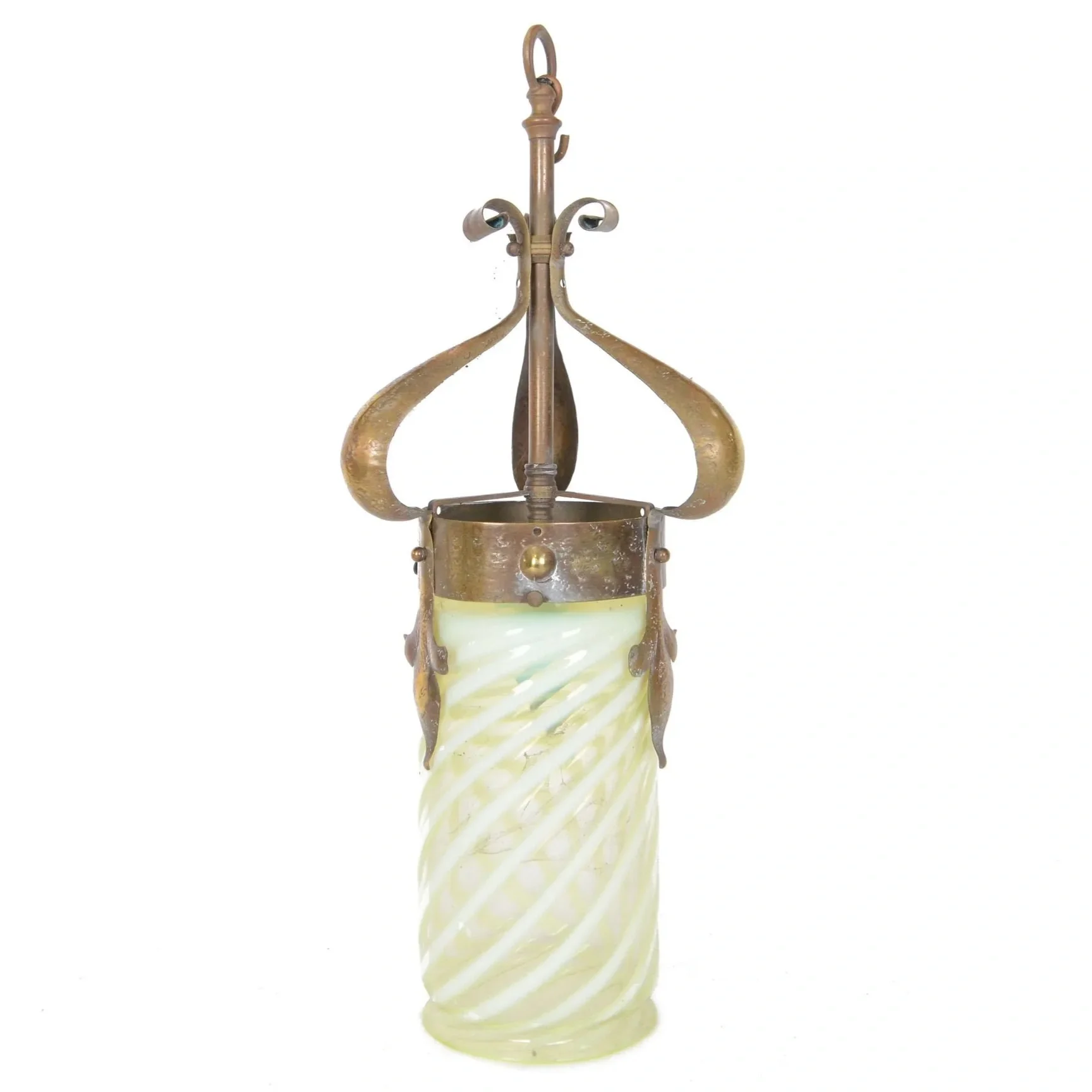 AN ARTS & CRAFTS HANGING LANTERN
