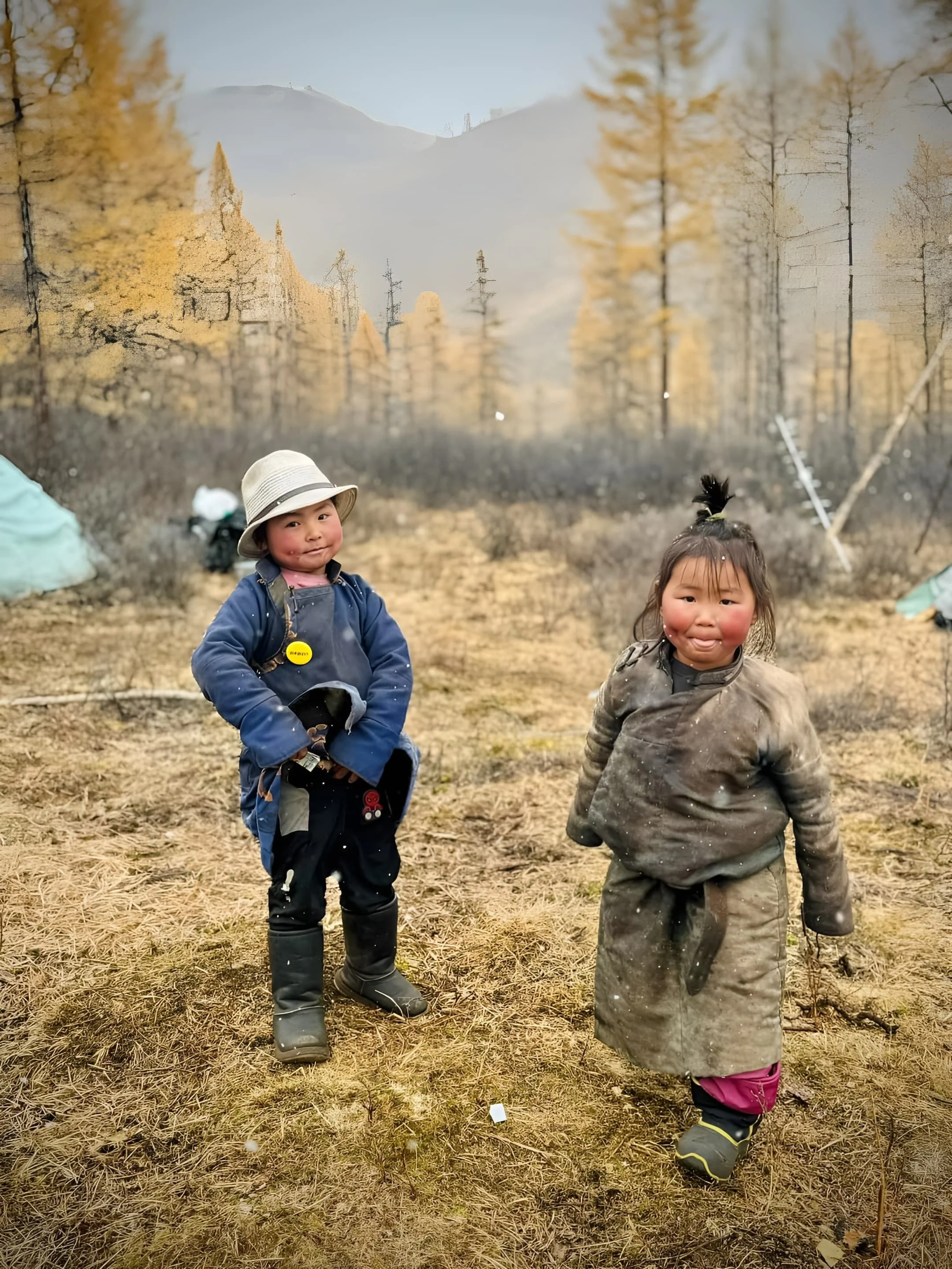 Reindeer herders children