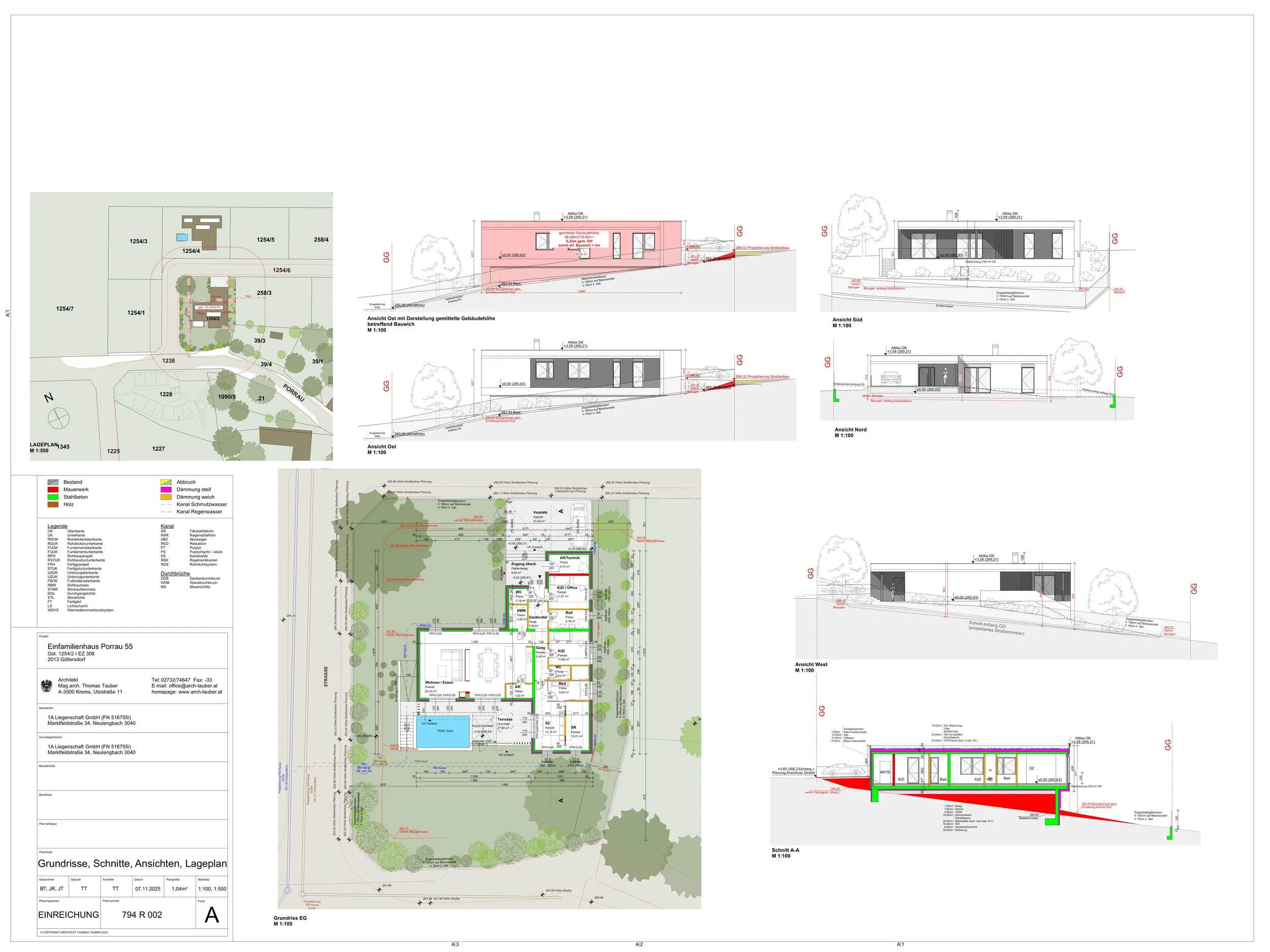 Grundriss Haus A – Erdgeschoss