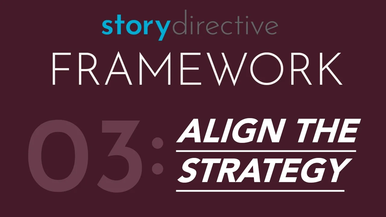 Story Directive Framework #3: Align the Strategy
