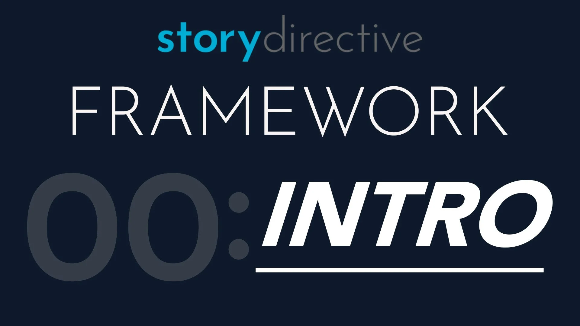 Introduction to Story Directive Framework Series