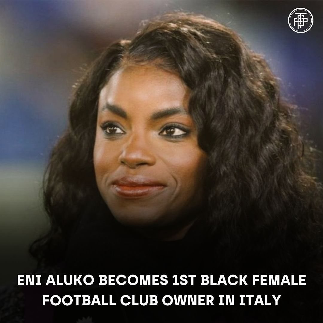 ENI ALUKO BECOMES 1ST BLACK FEMALE FOOTBALL CLUB OWNER IN ITALY👑

Eni Aluko has become the first black female football club owner in Italy as part of @mercury13. The multi-club ownership group are set to invest $100M in women&rsquo;s football teams.