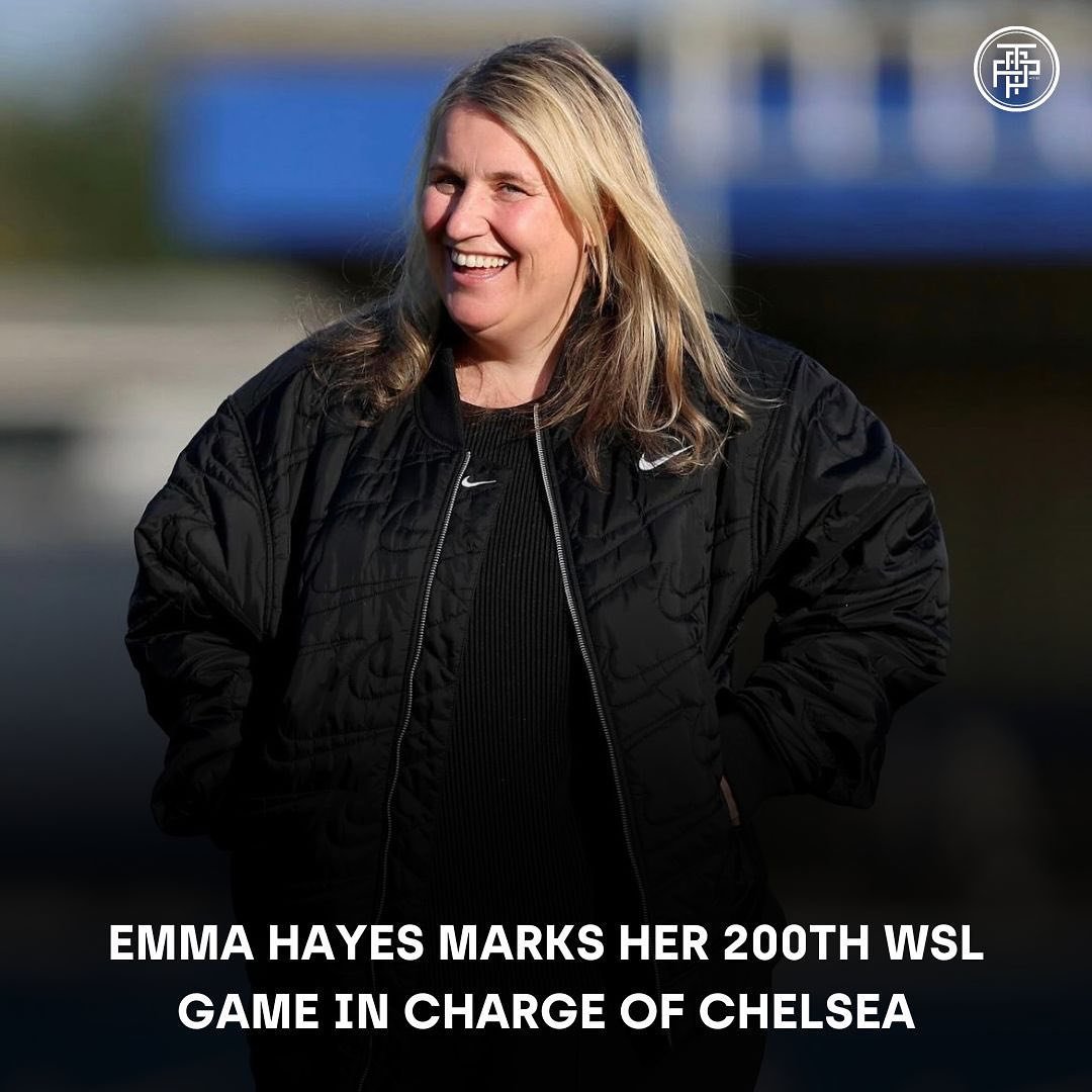 EMMA HAYES🚀

Yesterday Emma Hayes marked her 200th @barclayswsl game as @chelseafcw manager with a 3-0 win over @avwfcofficial. 

In this time she has won 71% of these games. 

She will leave the club at the end of the season after 12 incredible yea