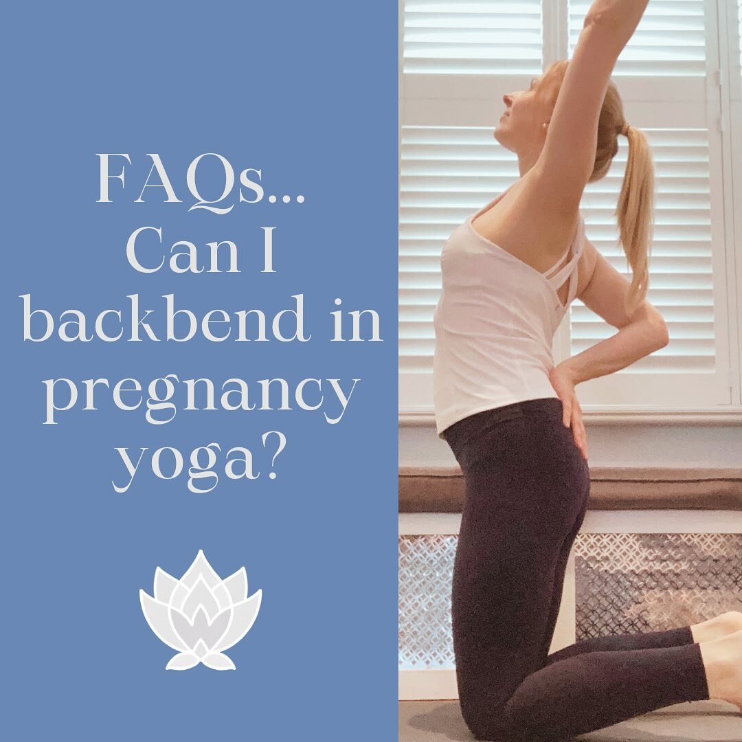 Backbends are often seen as something to avoid in pregnancy - but expectant yogis can practice them too. It's all about reframing what a backbend looks like, finding ways to get that heart-opening sensation whilst respecting your pregnant body ☺️

Fi