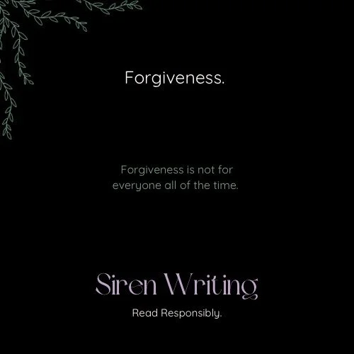 Forgiveness.